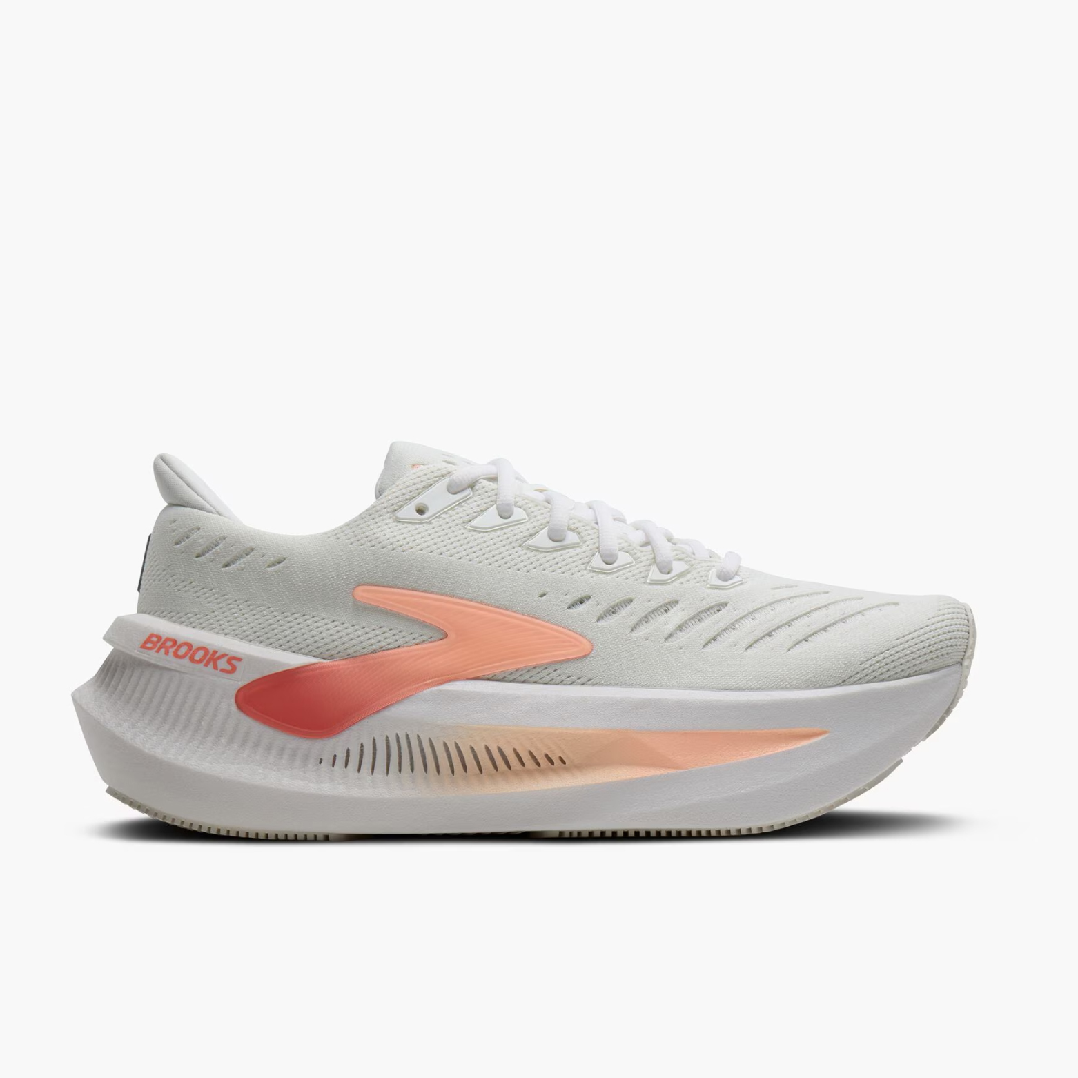 Brooks Women's Glycerin Max 2 Running Shoes - White/Coral/Peach