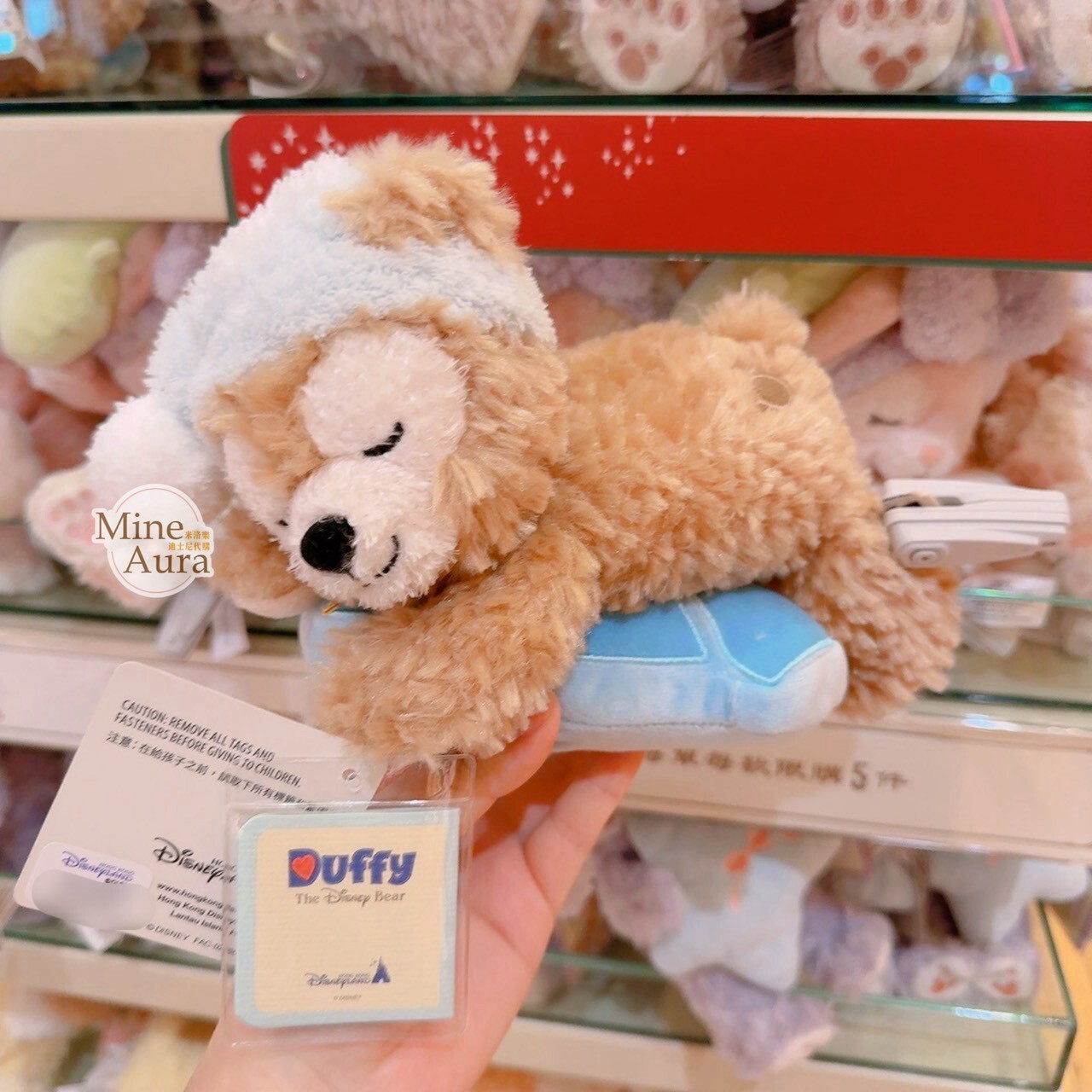 達菲 Duffy 與好友們 一抱入眠系列 達菲 Duffy 睡顏 絨毛 娃娃 玩偶 -香港迪士尼樂園