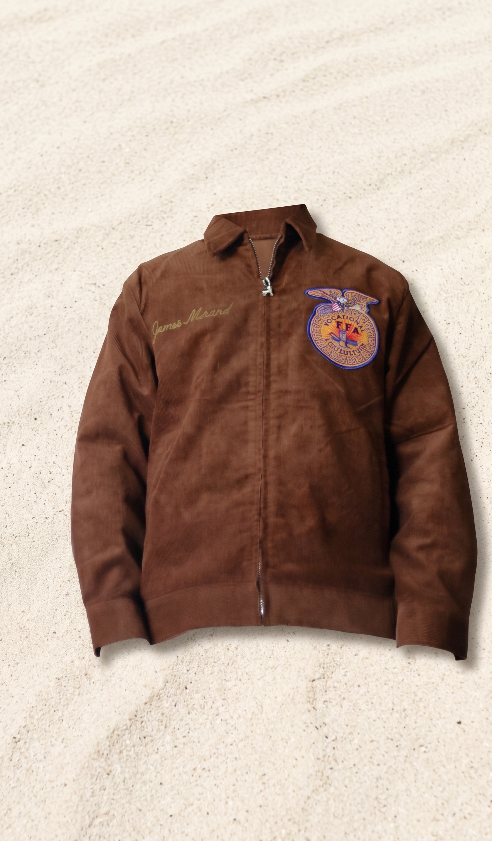 HOUSTON CORDUROY EMBROIDERY JACKET (FFA) / Brown