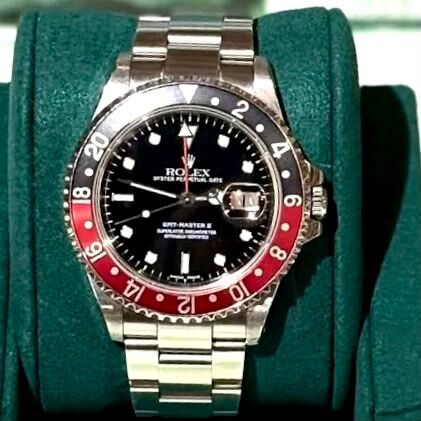 VINTAGE!!! ROLEX 中古錶 ,16710, 40MM #P937627, GMT MASTER, 黑紅可樂圈, #勞力士手錶 #香榭站正品