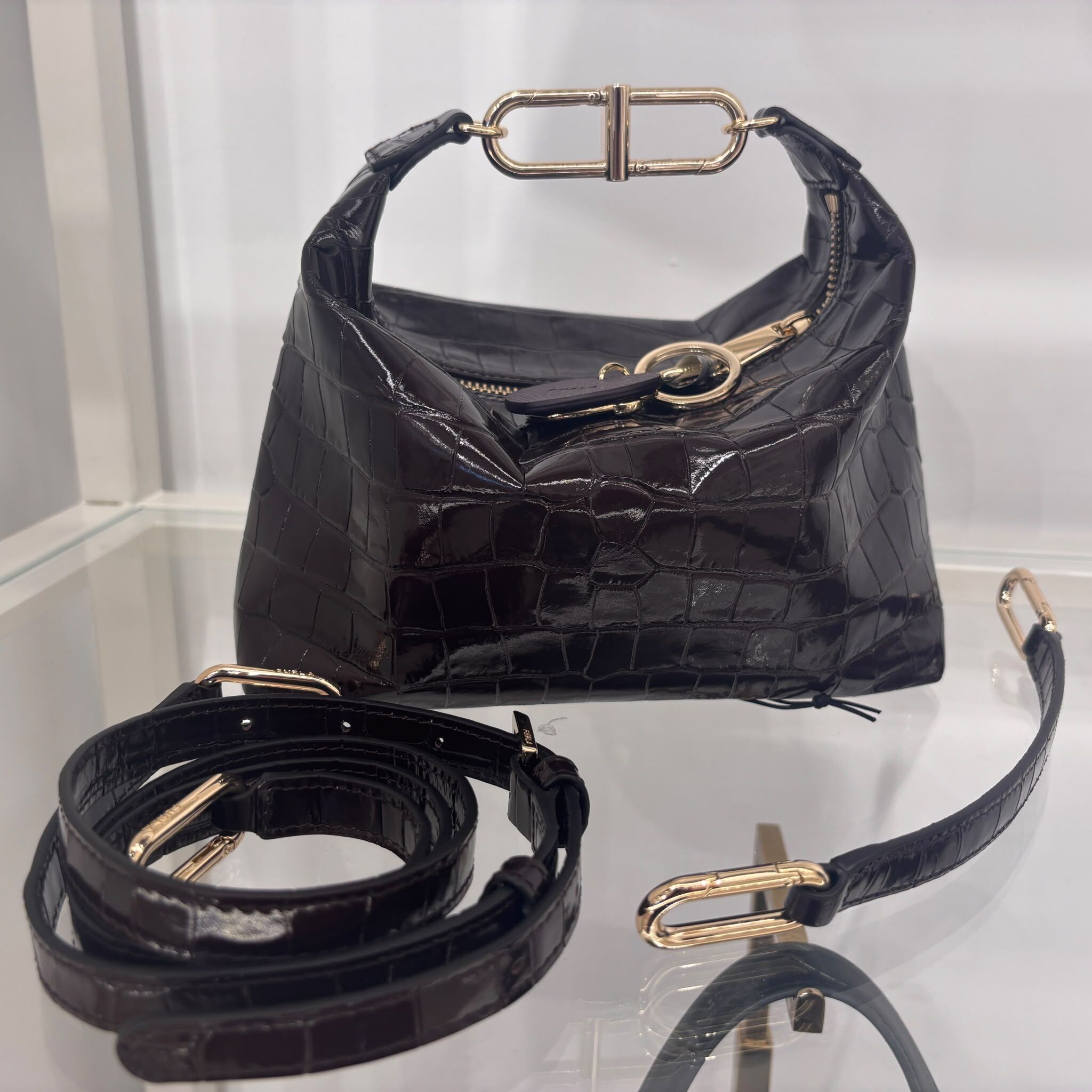 SMA-HHG1010-016 TEIA L CROSSBODY-CIOCCOLATO-WE00683 BX4575 2460S 0071 with Key Chain (8050597 841939) (A16)