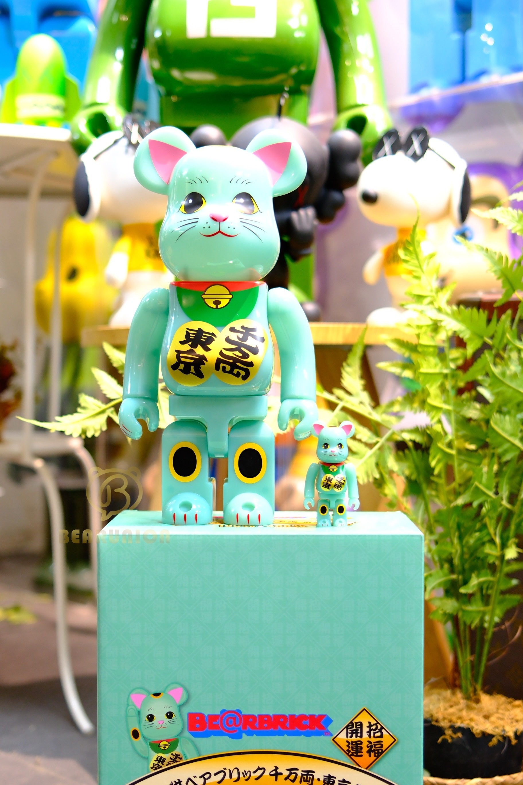 🎏預訂🎏Bearbrick 400% 100% 招き猫 千万両 東京 翡翠