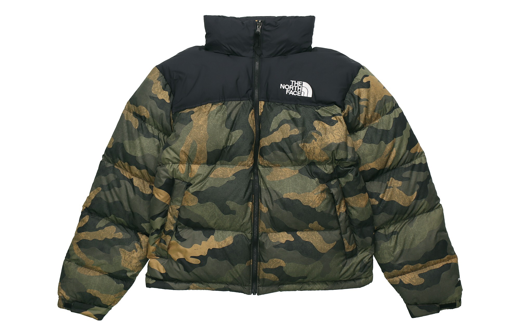 【代購】THE NORTH FACE 1996 Down Jacket European Version, Winter Unisex Green Camouflage T93C8D-F32
