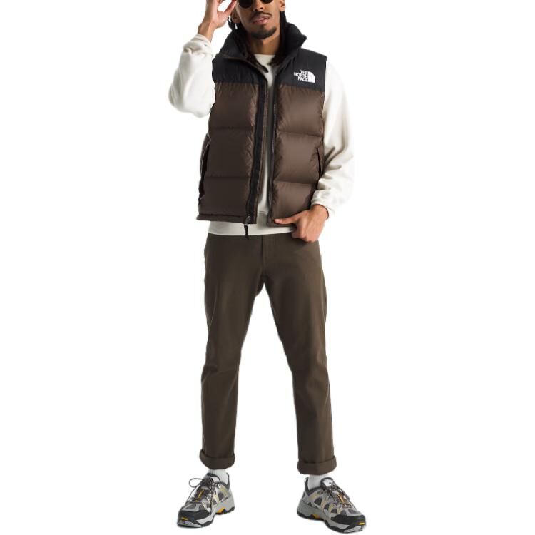 【代購】THE NORTH FACE 1996 FW24 Retro Nuptse Vest Men's Black Brown NF0A3JQQ-5EX