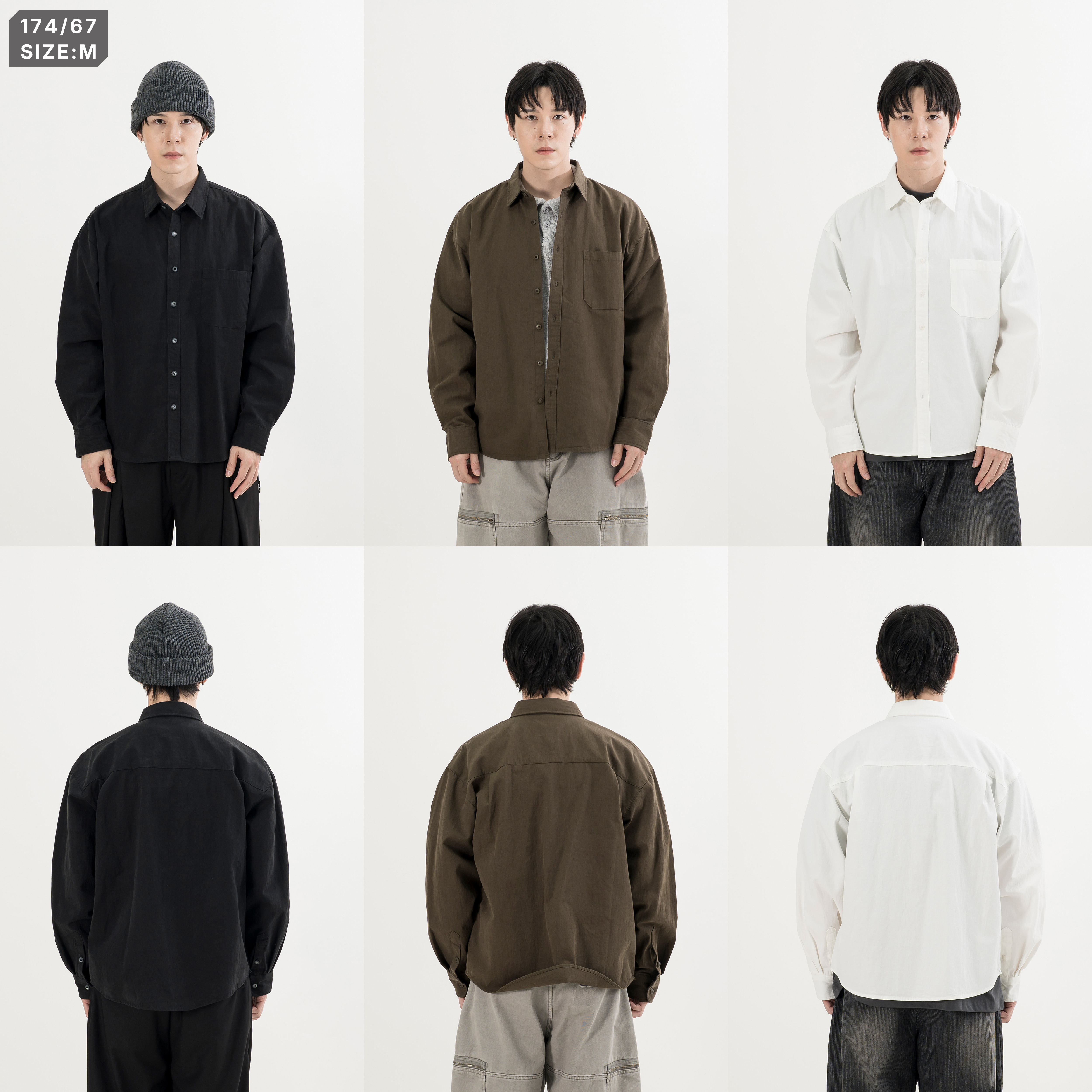 Lyocell Easy LS Shirts 天絲棉 透氣 素面 長袖襯衫 [O-6222]