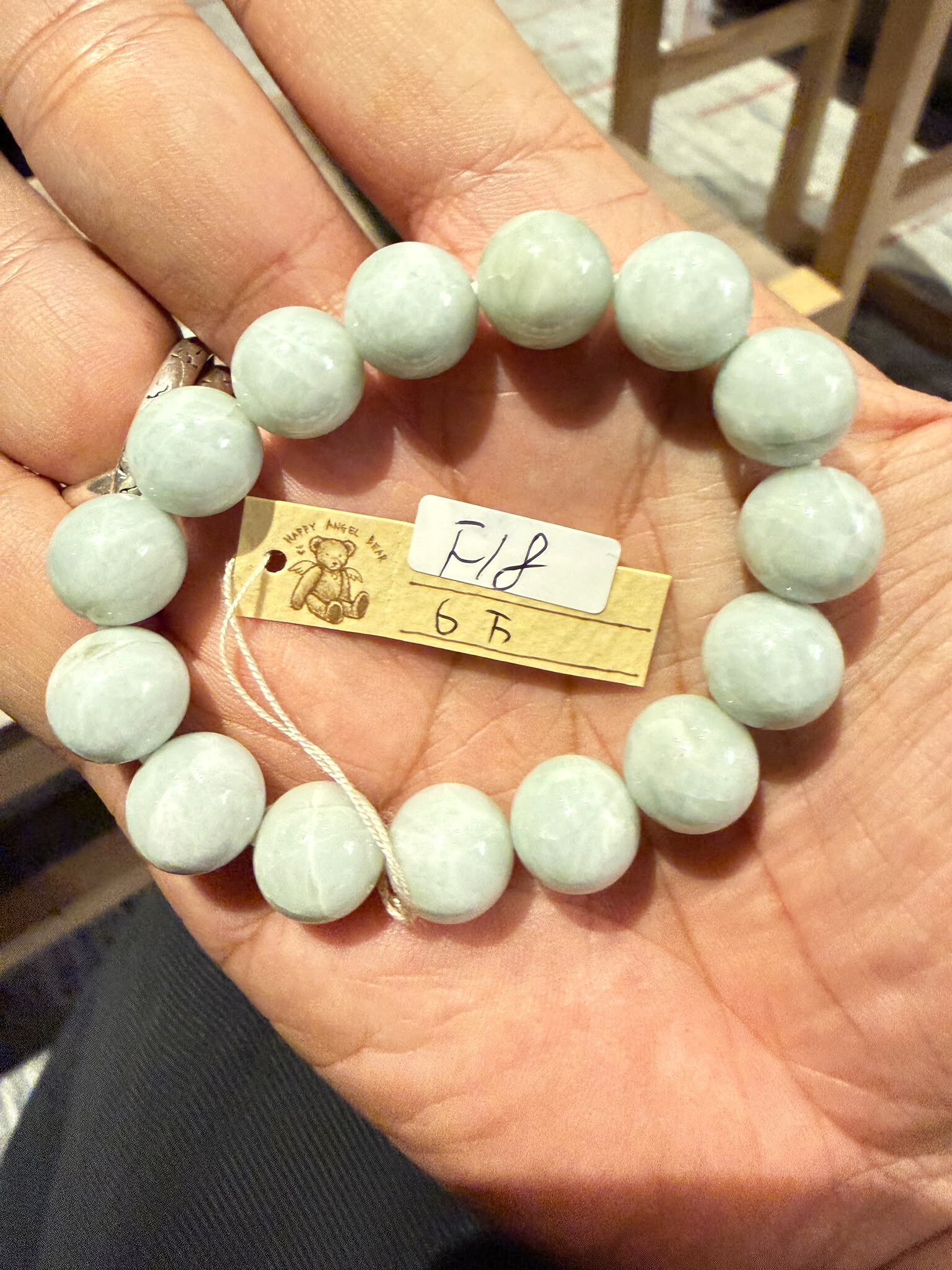 FN080 F18 天然日本糸魚川手串