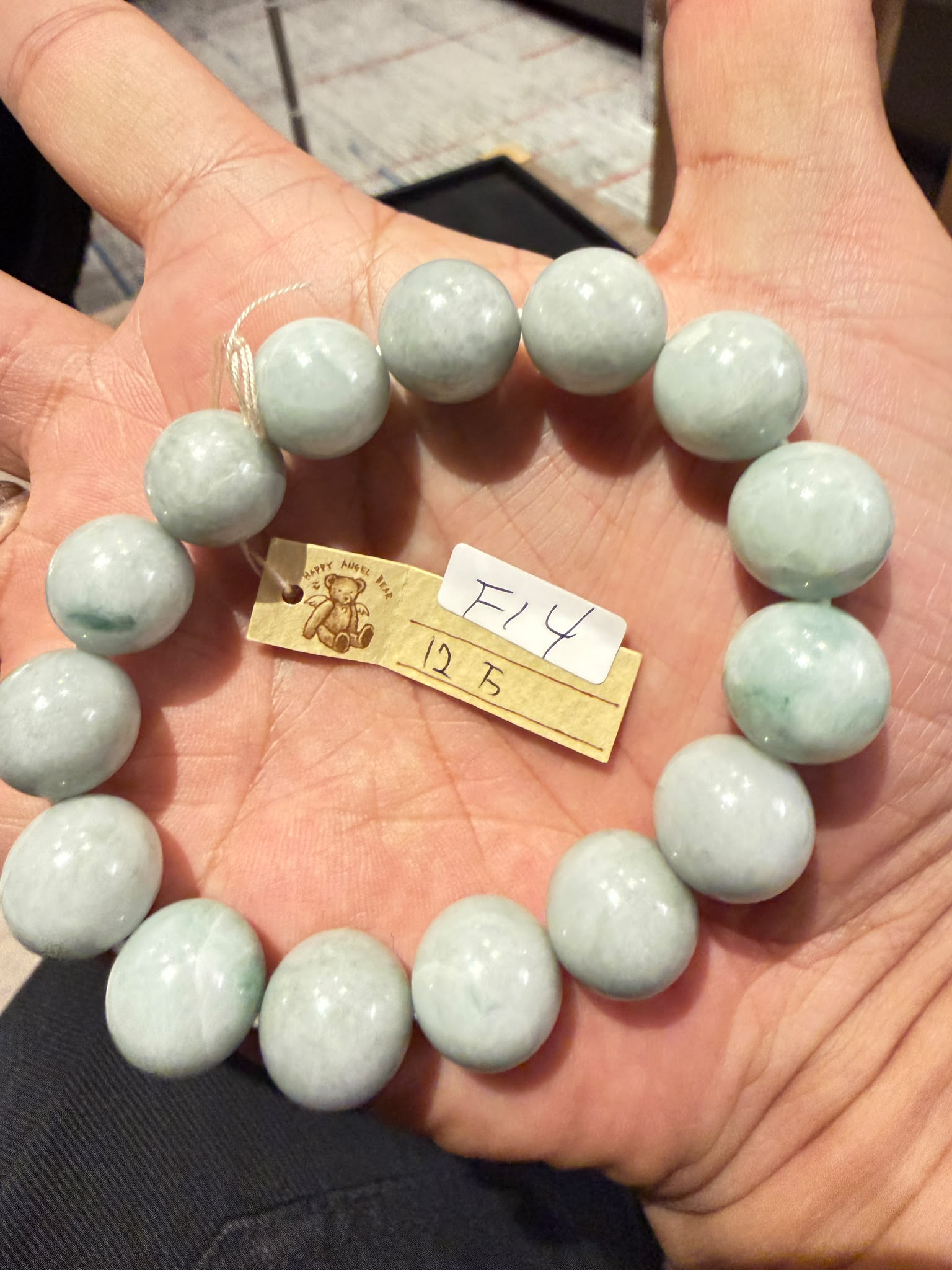 FN076 F14 天然日本糸魚川手串