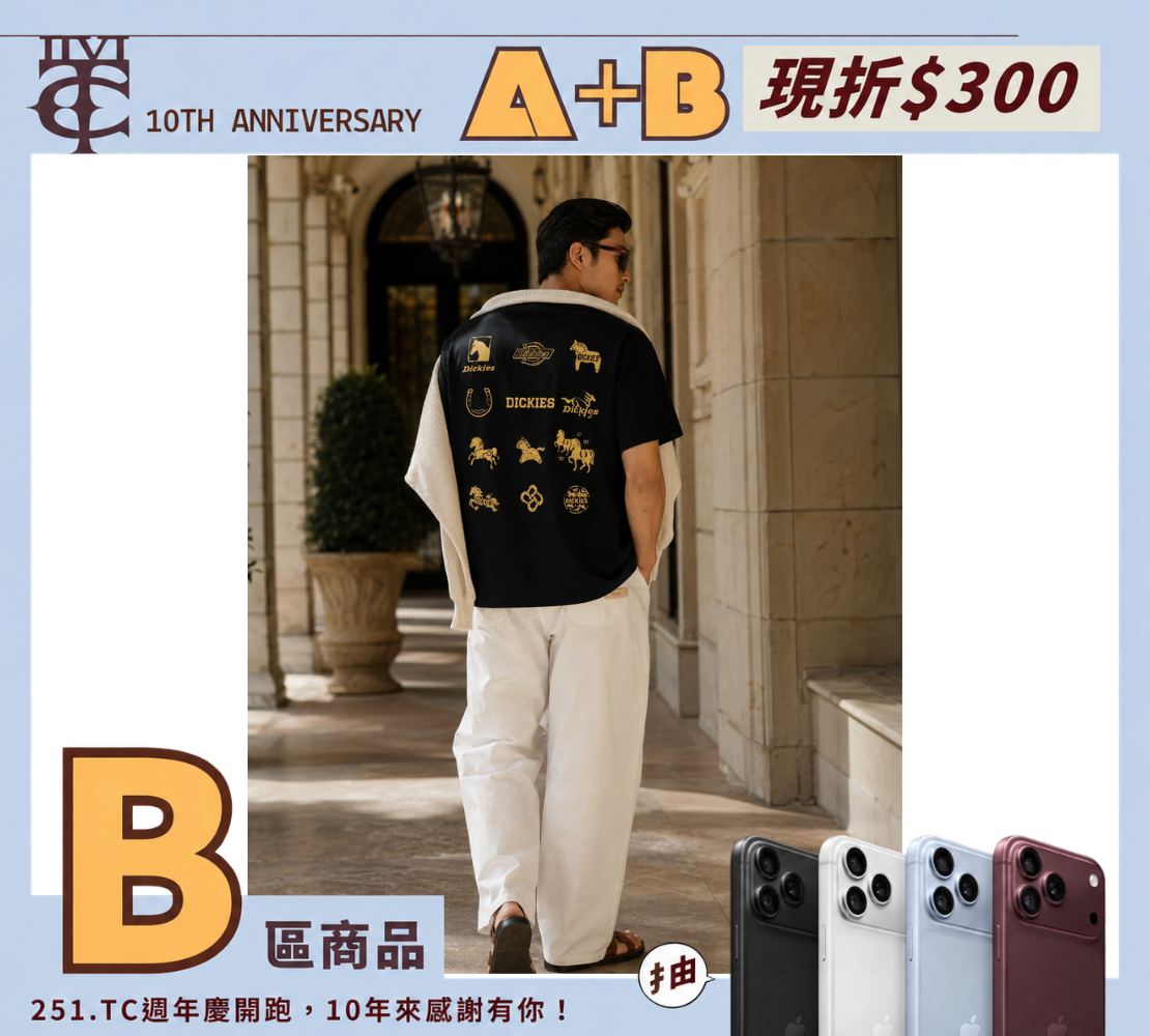 <現貨>Dickies 美式 圖騰 背後 陣列 愛馬仕人 印花 Logo 短T