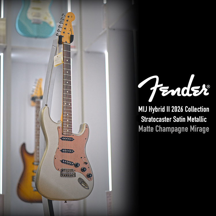 Fender MIJ Hybrid II 2026 Strat Satin Metallic MCM 電吉他
