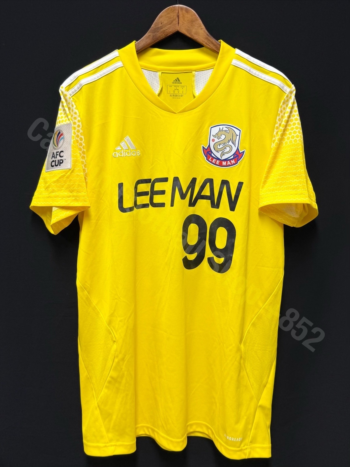 Lee Man Football Club 2020-2021 AFC Cup Adidas Home Shirt #99 KIM
