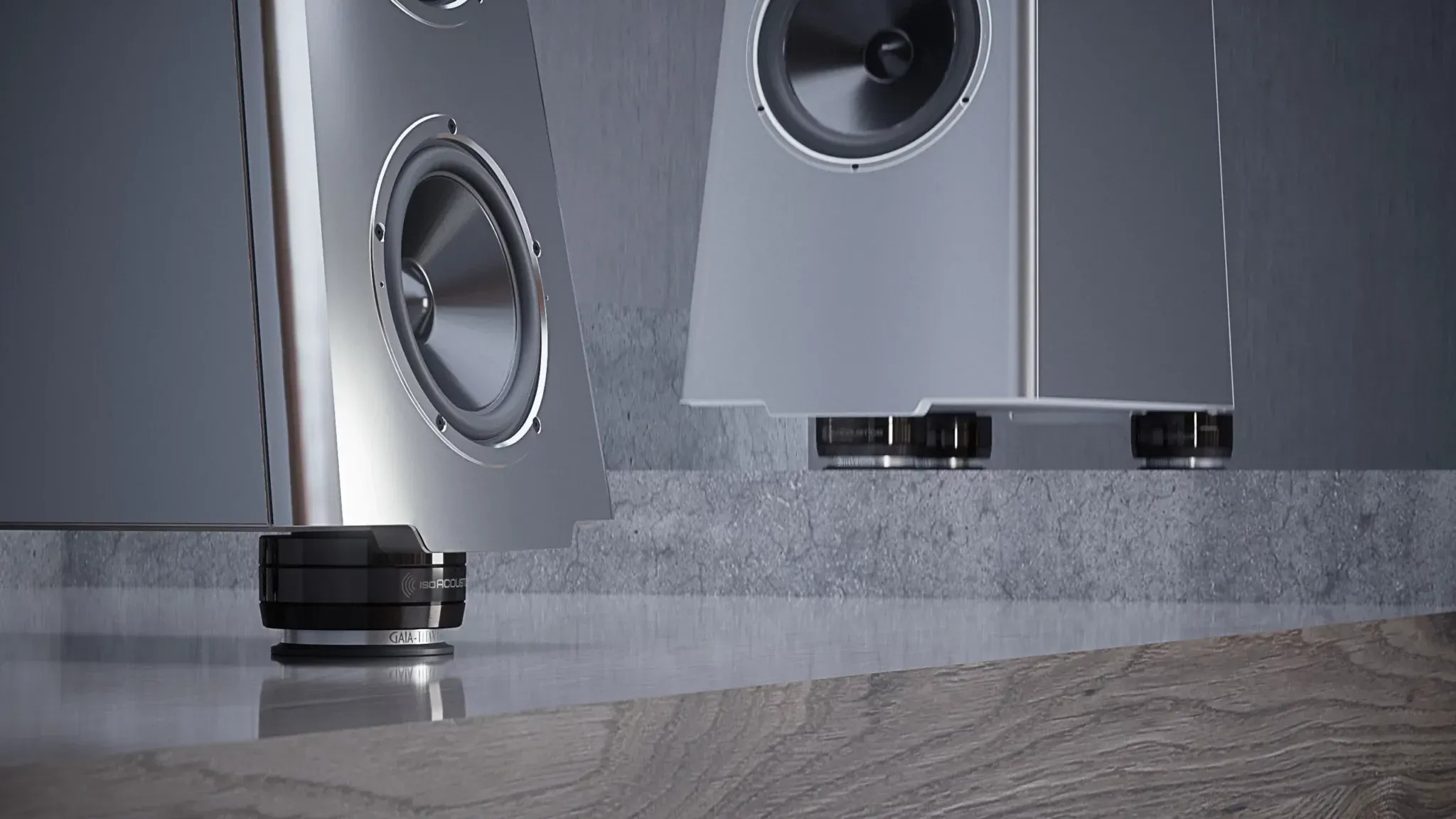 IsoAcoustics GAIA-TITAN Theis Neo Speaker Isolators 落地式避震喇叭腳Flush-fit appearance