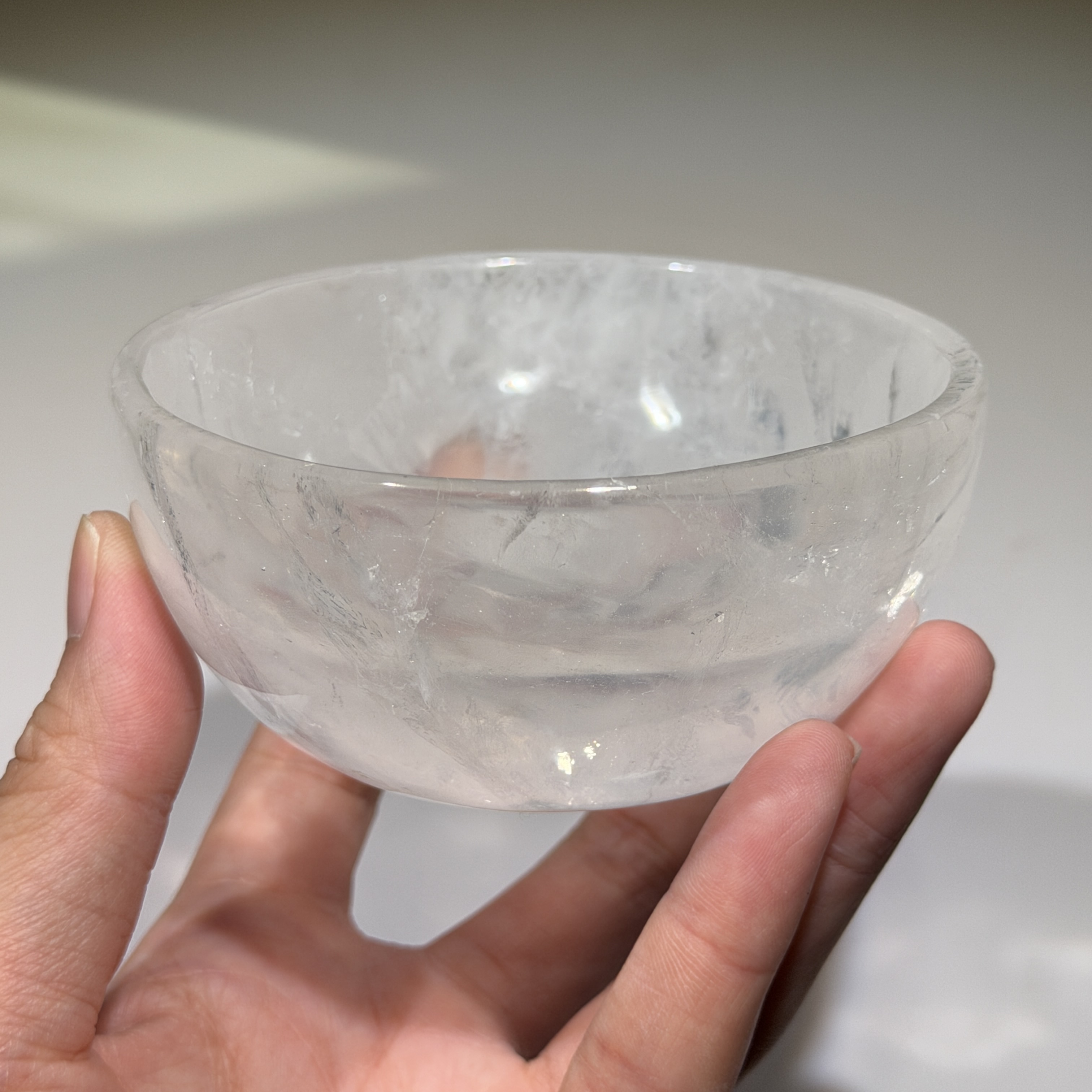 白水晶碗 9cm WD2492