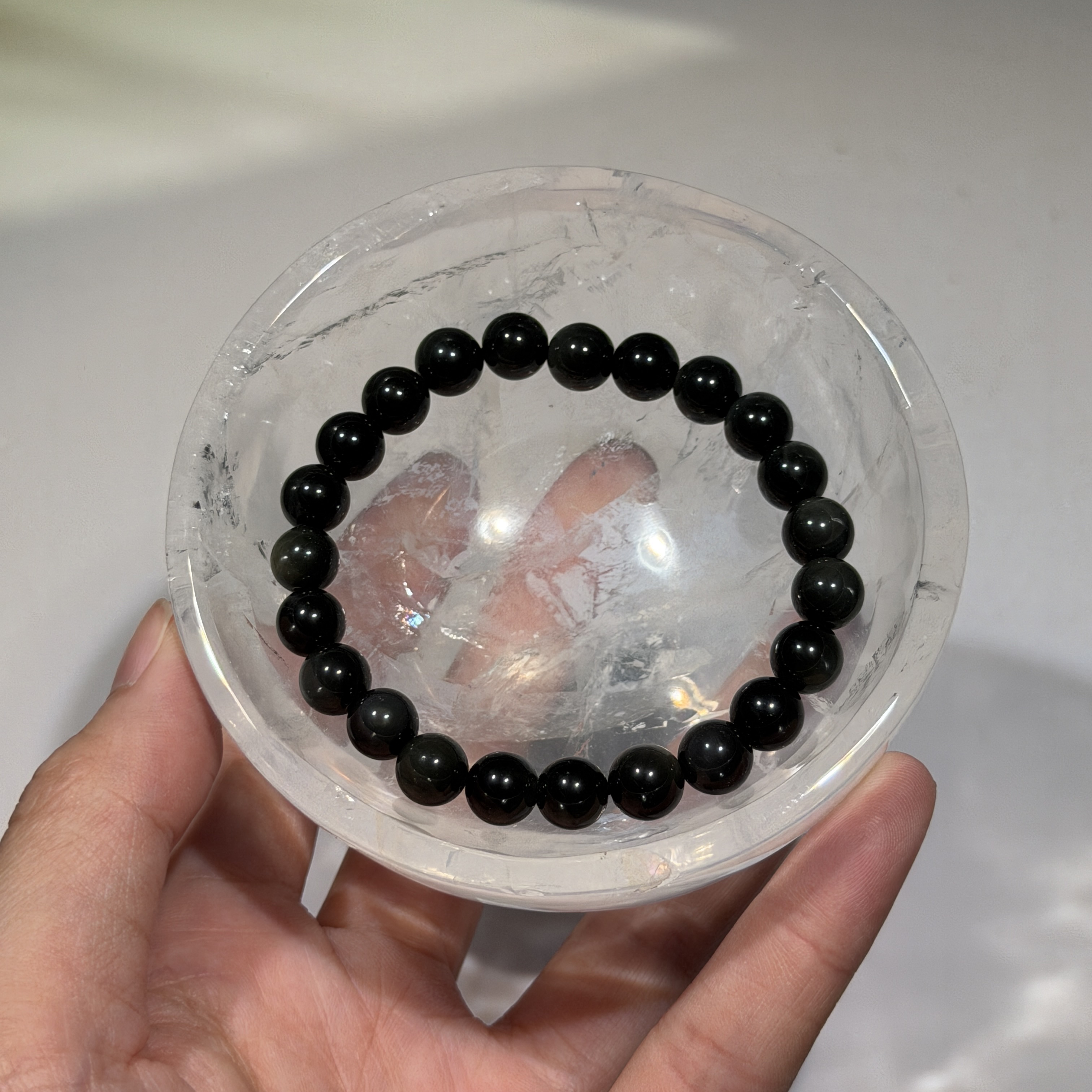 白水晶碗 9cm WD2497