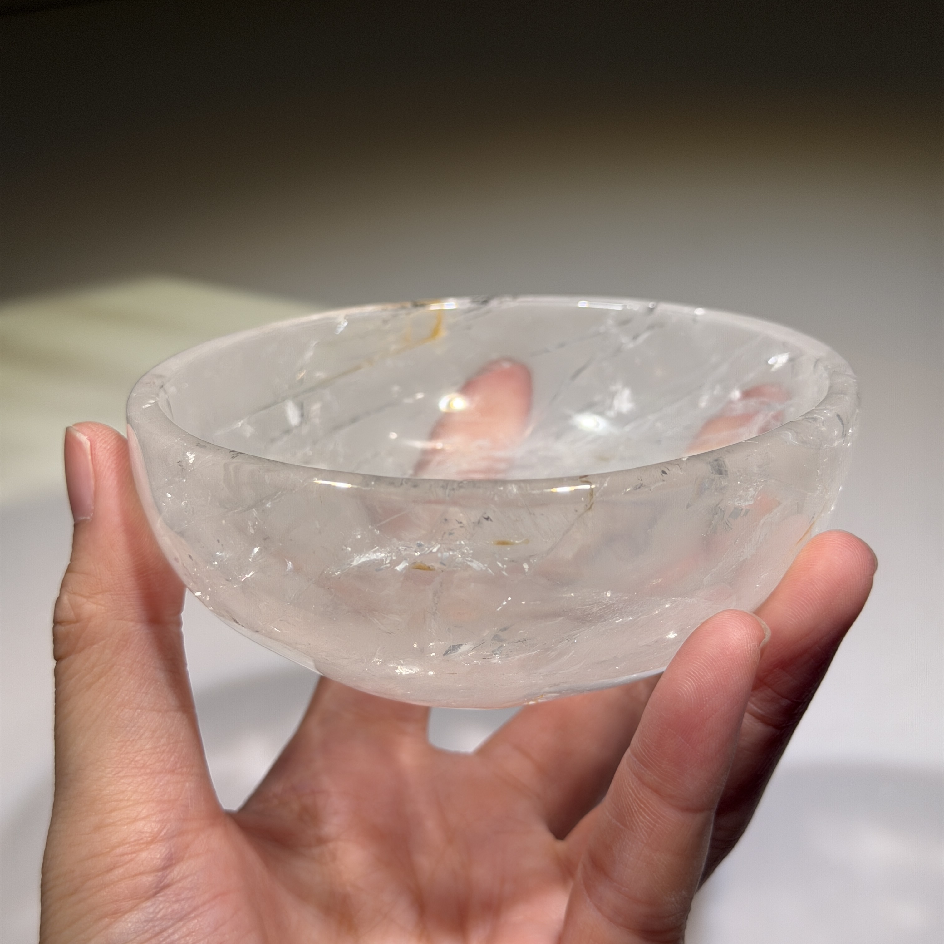 白水晶碗 10cm WD2500