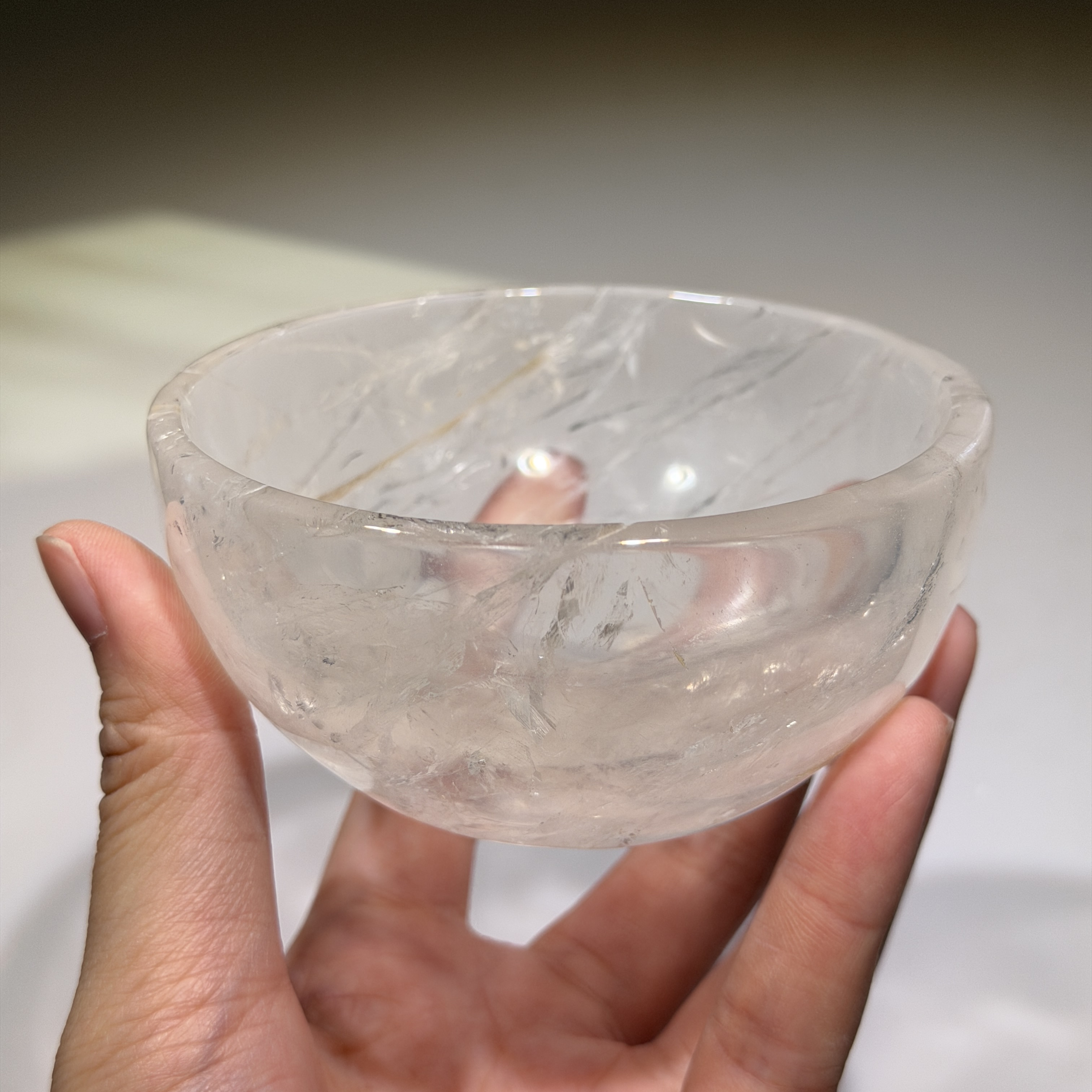 白水晶碗 9.5cm WD2502