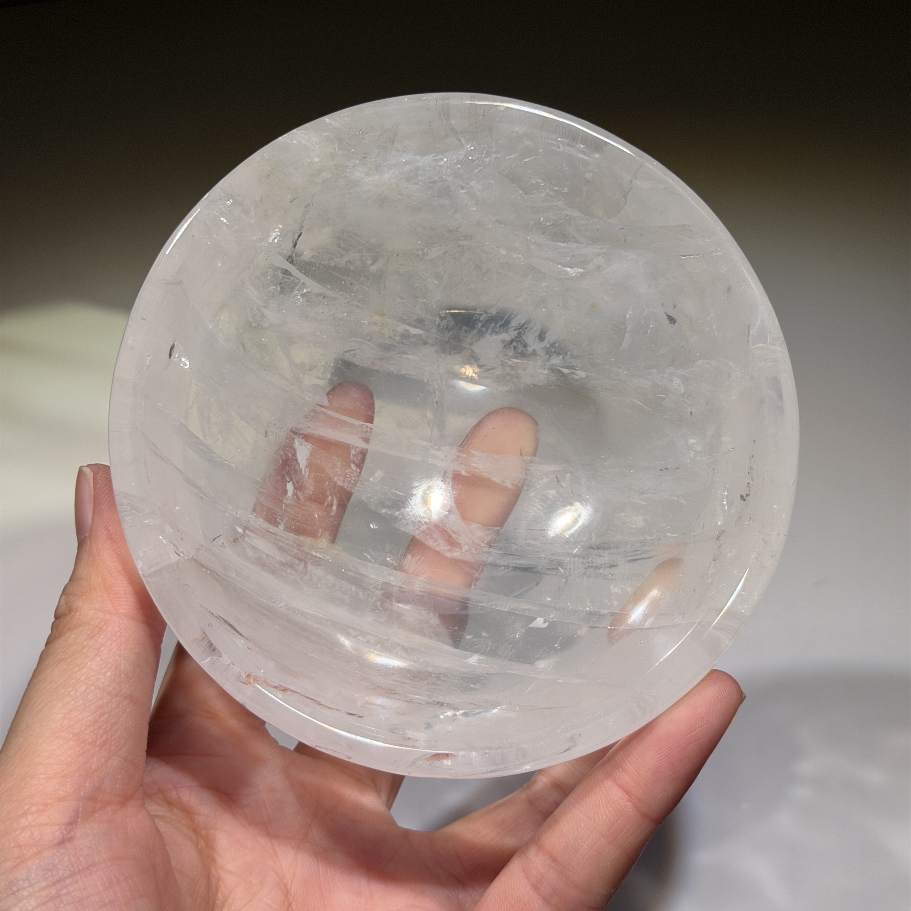 白水晶碗 10.5cm WD2504