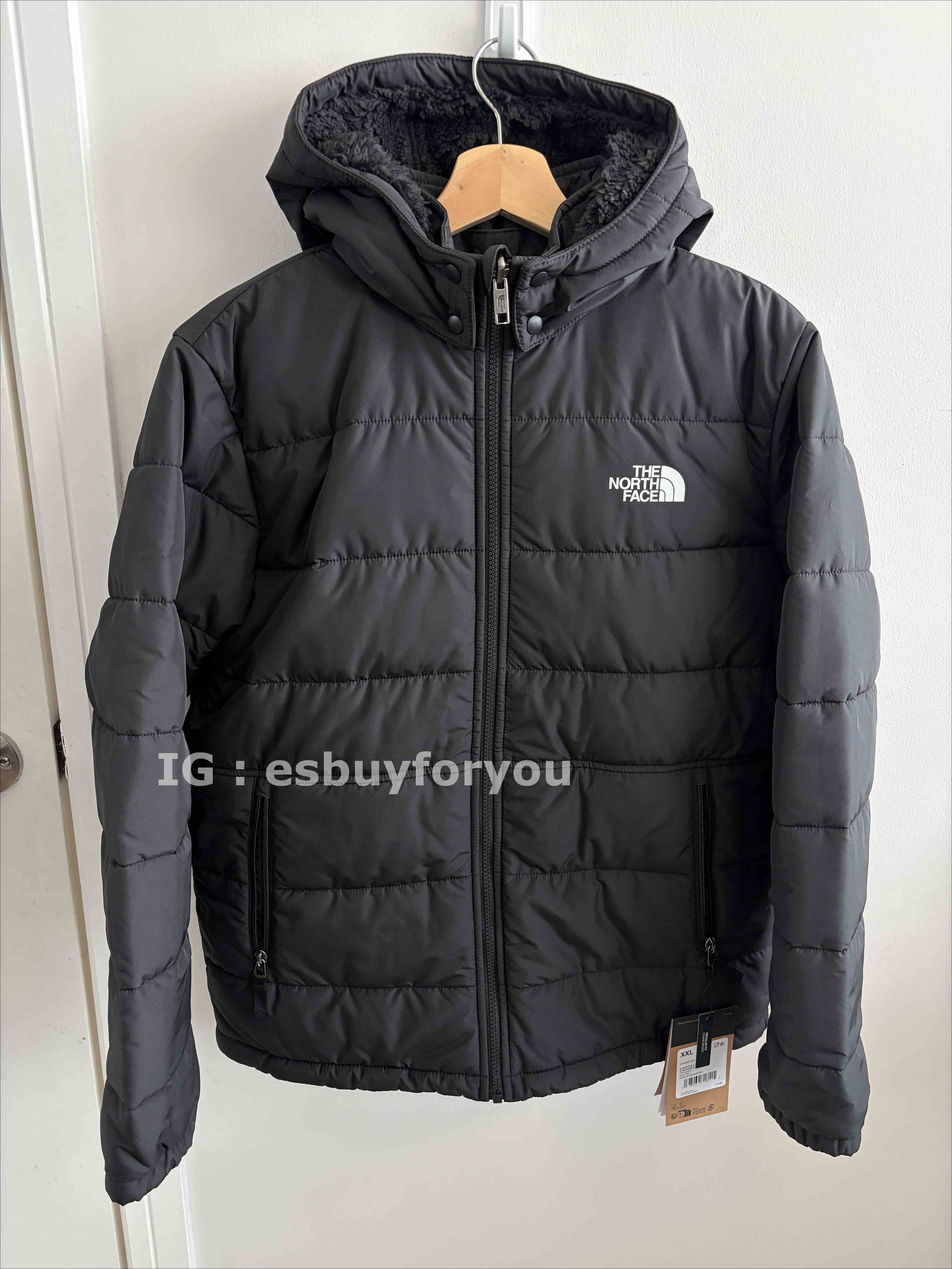 THE NORTH FACE 大童裝 雙面穿 QQ毛 超保暖 防潑水面料 外套 (帽子可拆)