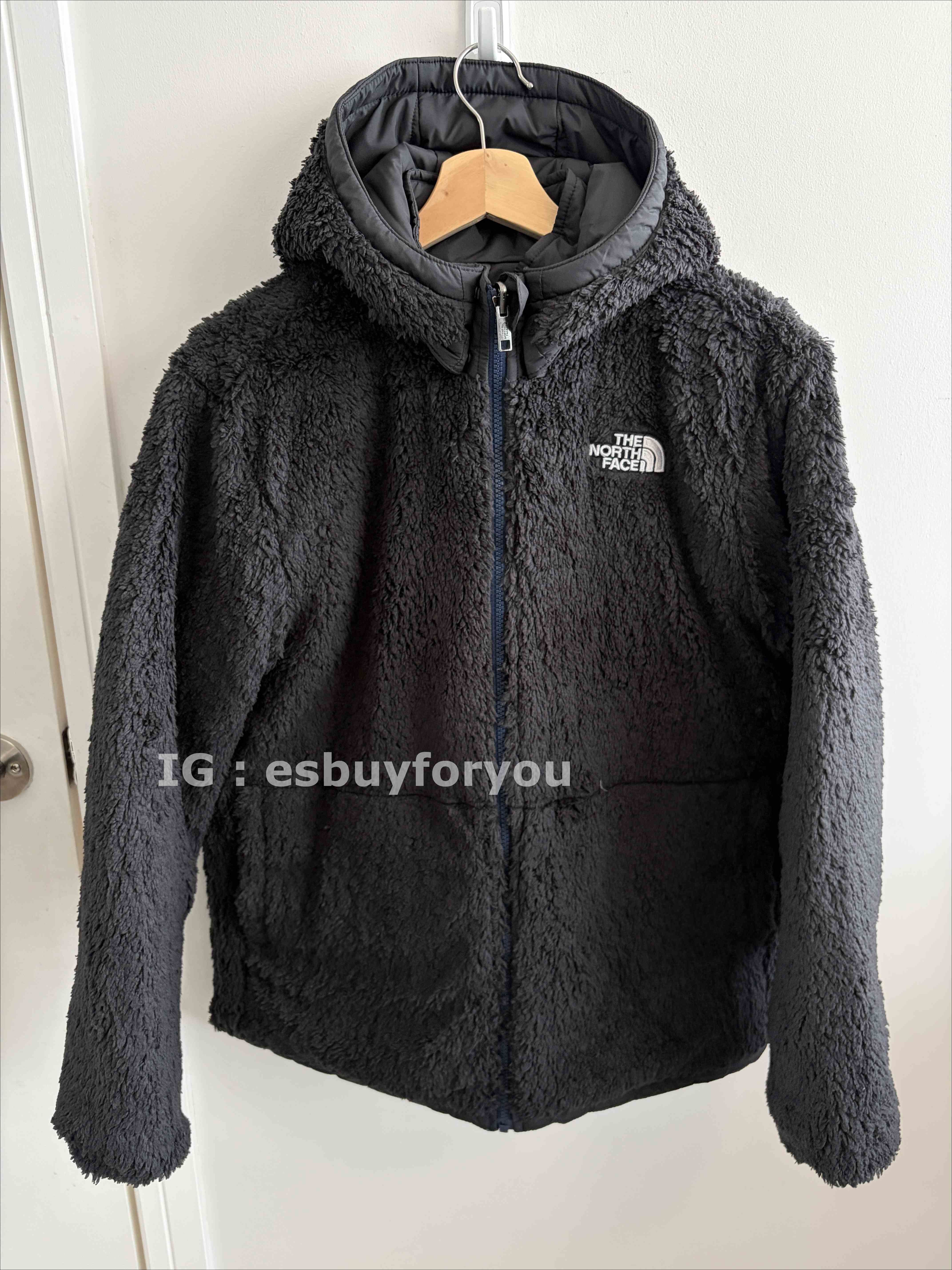 THE NORTH FACE 大童裝 雙面穿 QQ毛 超保暖 防潑水面料 外套 (帽子可拆)