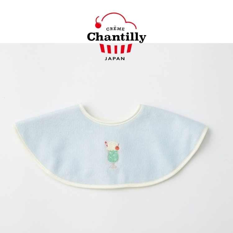 【日本 crème chantilly】圍兜－奶油蘇打｜藍色