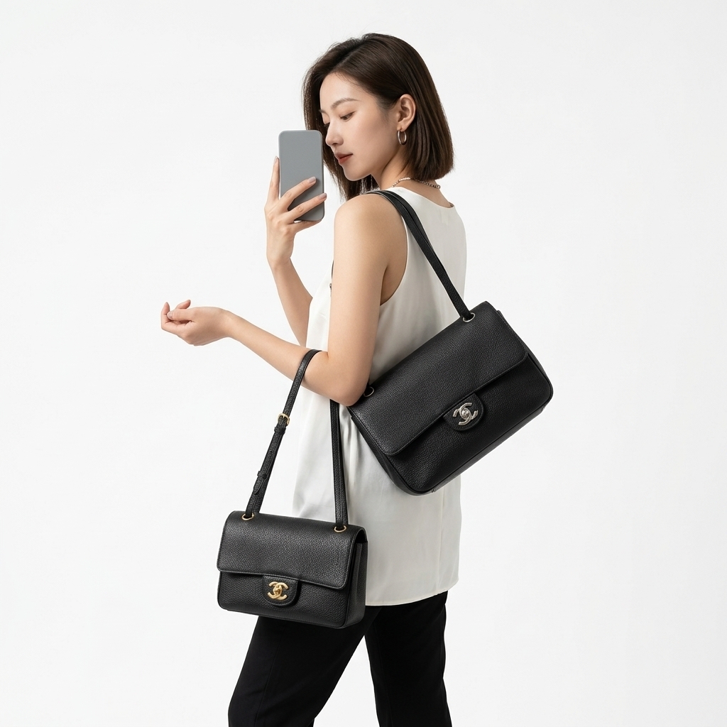Chanel經典黑金/黑銀手袋