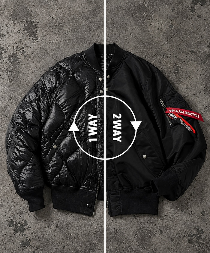 ALPHA INDUSTRIES × NANGA × FREAK’S STORE 別注雙面穿 MA-1 羽絨外套