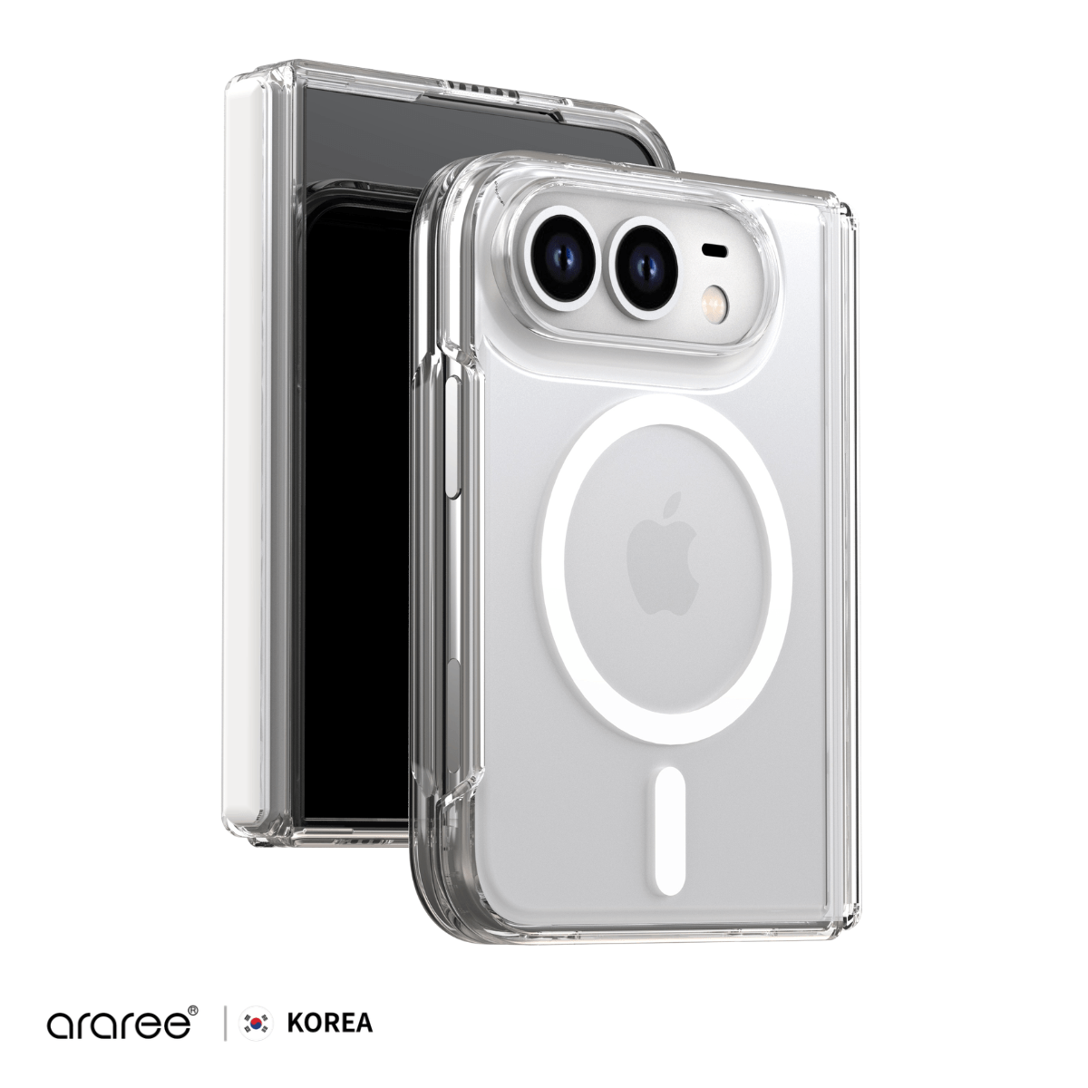【韓國 Araree】Duple 360M MagSafe [白色] iPhone Duo 保護殼 (原裝行貨)