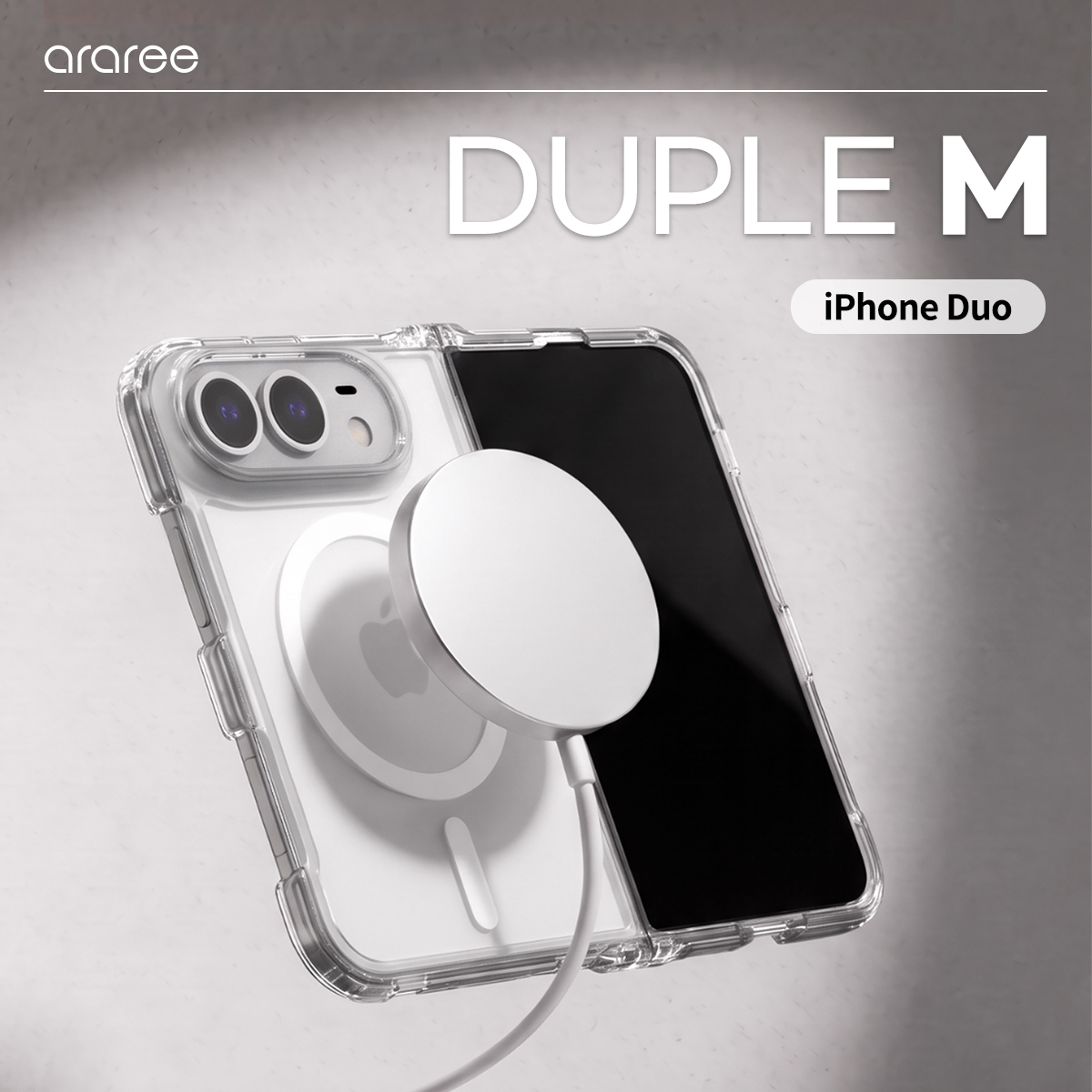 【韓國 Araree】Duple MagSafe Hybrid [白色] 保護殼 iPhone Duo (原裝行貨)