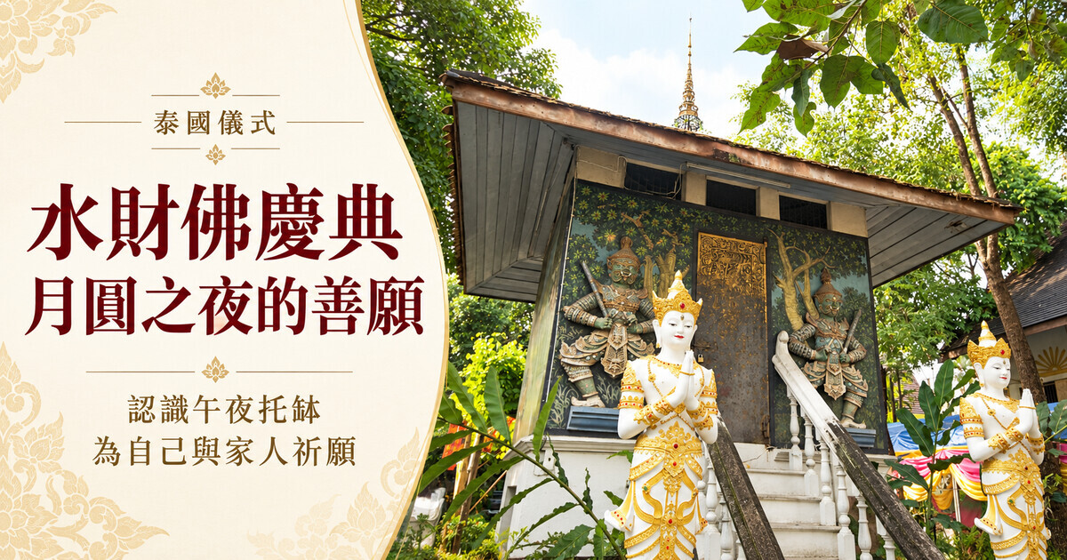 水財佛慶典：月圓之夜的善願，認識午夜托缽與為家人祈願
