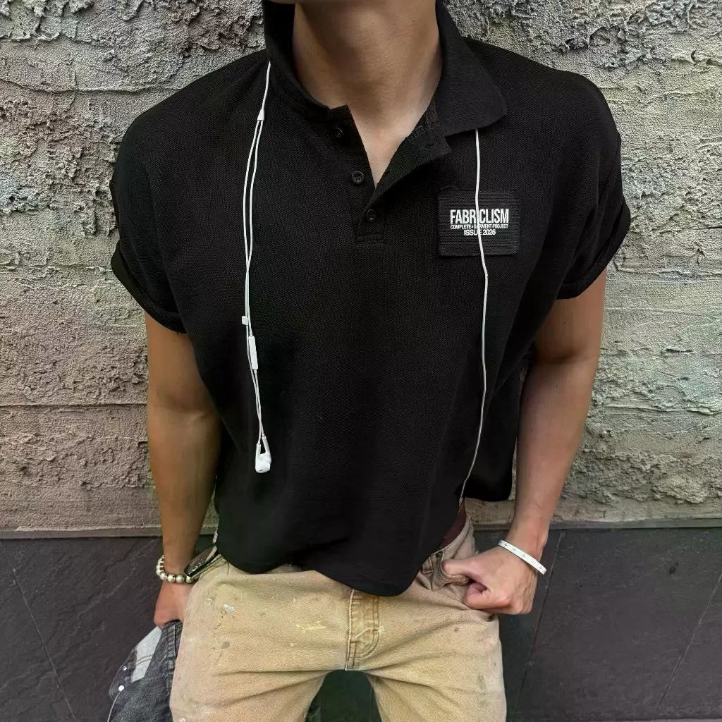 （現貨） 越南品牌 FABRICLISM FBLS PATCHWORK POLO 貼布logo 短T FBLS15