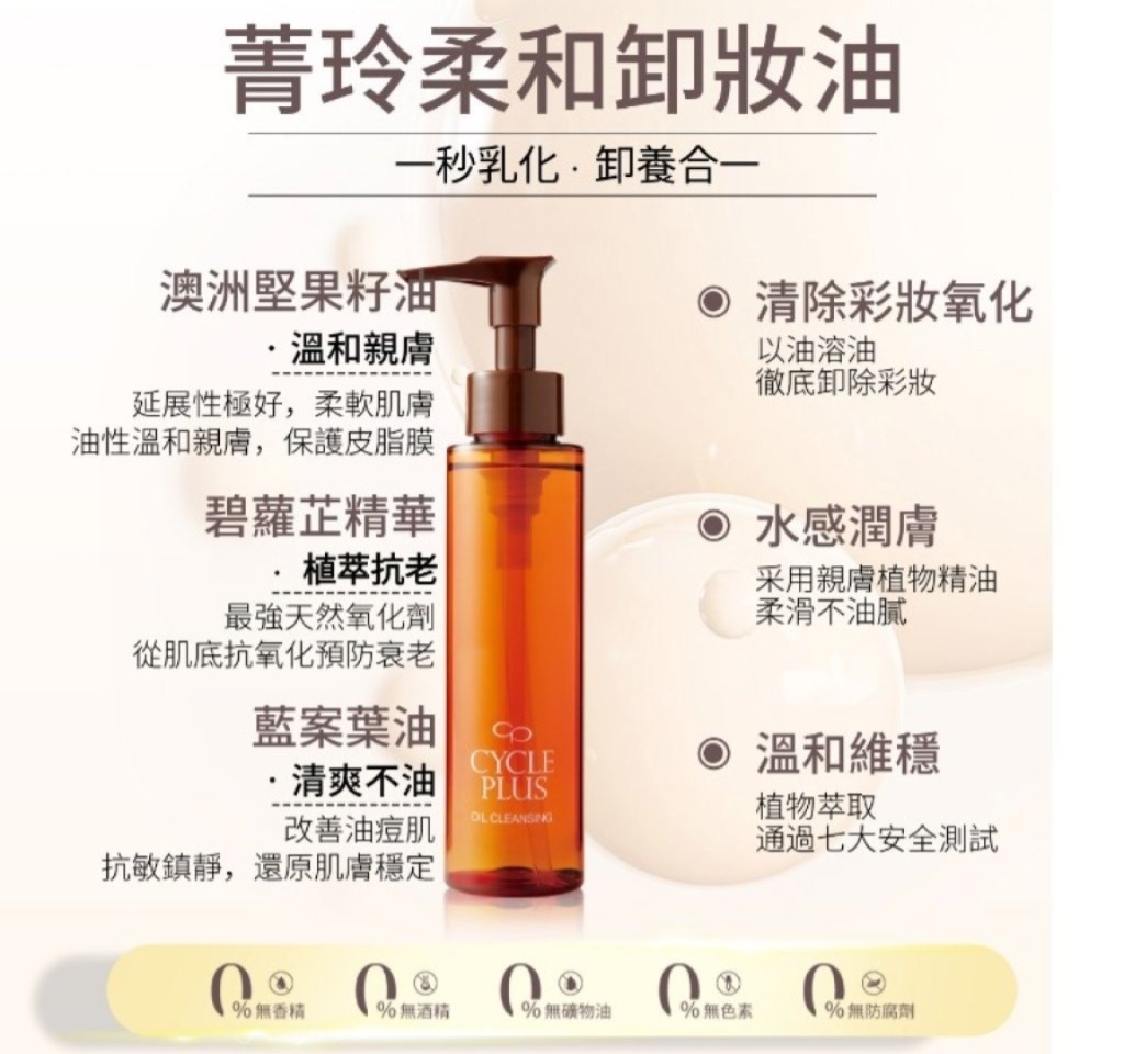 Naris CyclePlus柔和卸妝油120ml (J2610 NA780)
