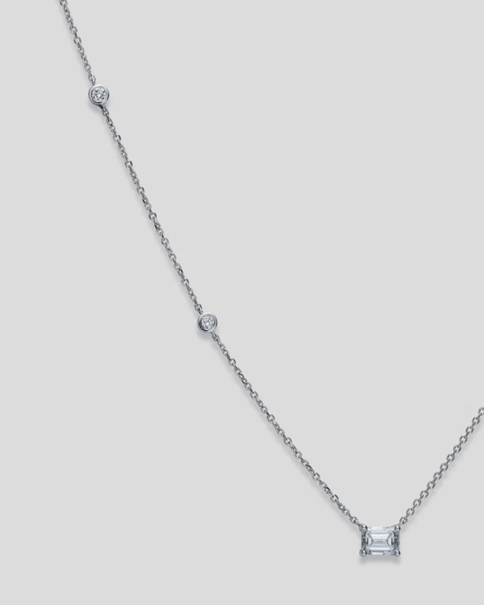 Square One Diamond Necklace