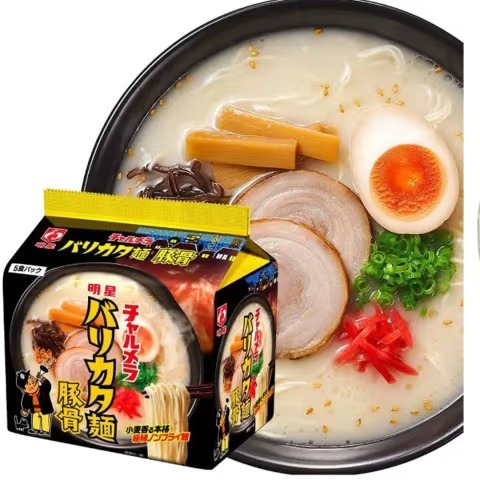 JP 明星豚骨拉麵 5包入 (J2610 DK784)