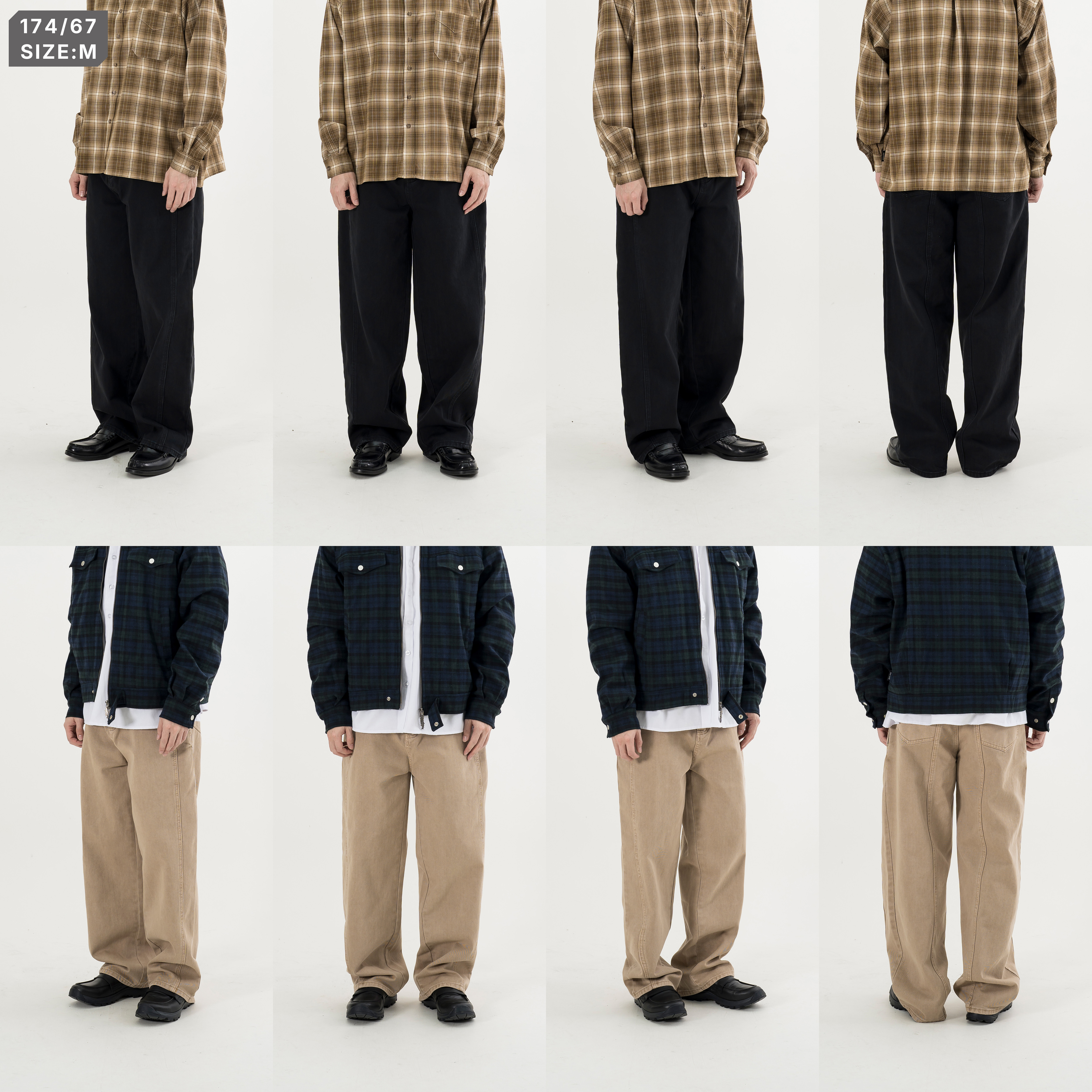 Washed Straight Pants 水洗 直筒長褲 [B-2680]