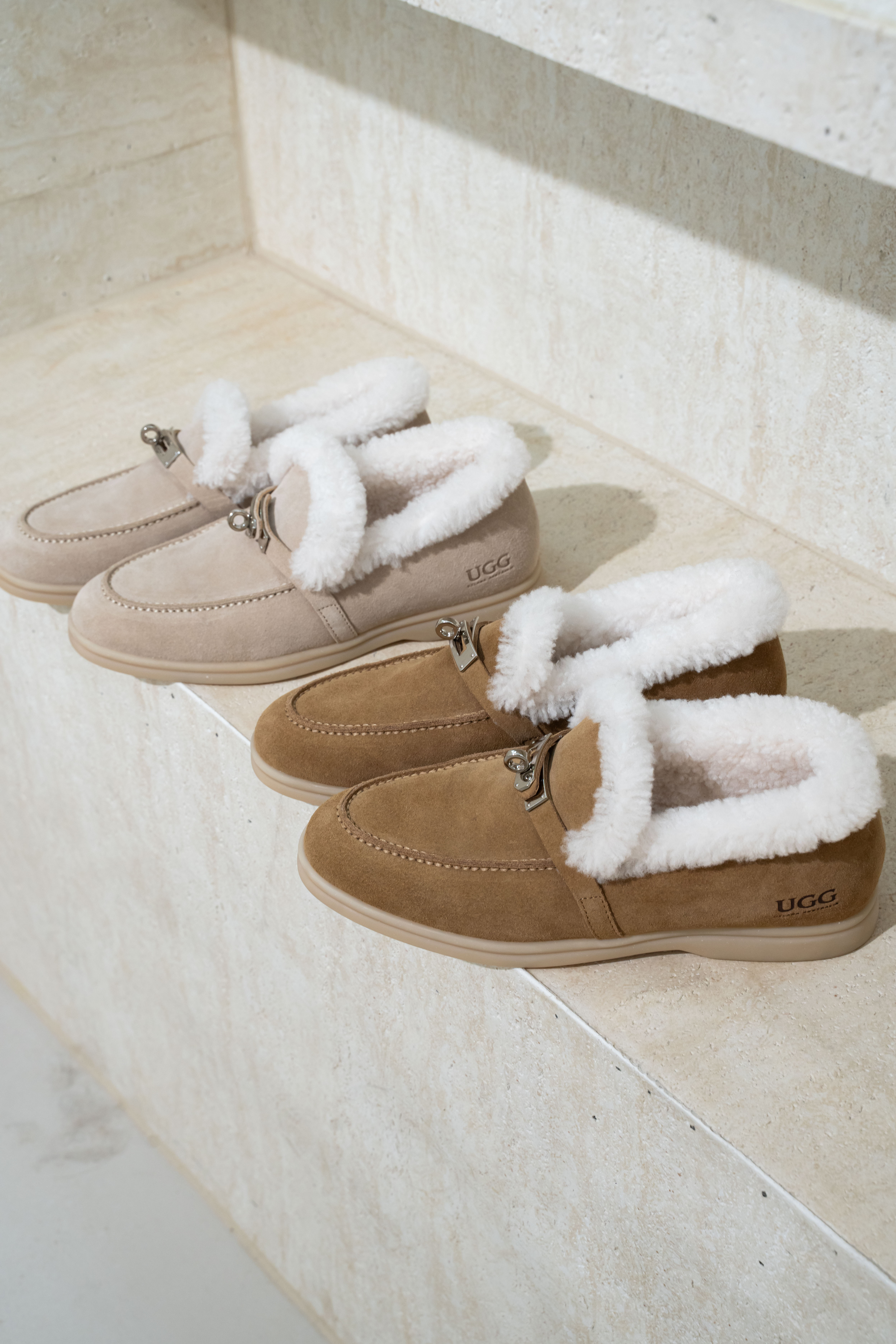 【2色入】UGG Ozlana 2026AW Elysee Shearling Loafer