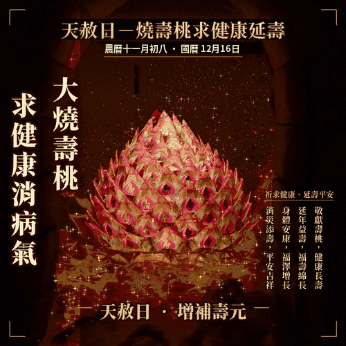 代燒壽桃金