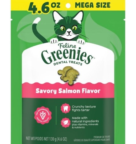 Greenies 貓潔齒餅 - 三文魚味 4.6OZ
