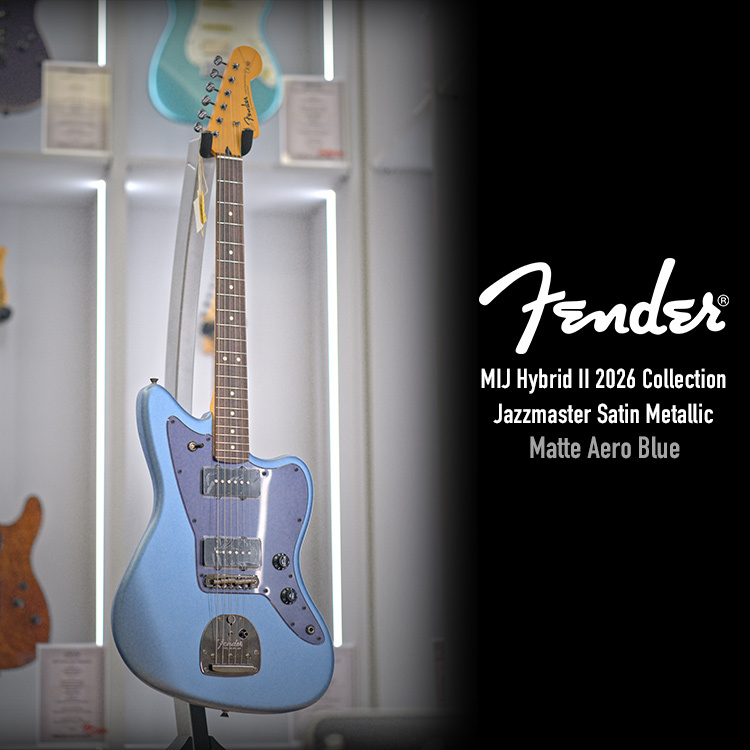 Fender MIJ Hybrid II 2026 Jazzmaster Satin Metallic MAB 電吉他