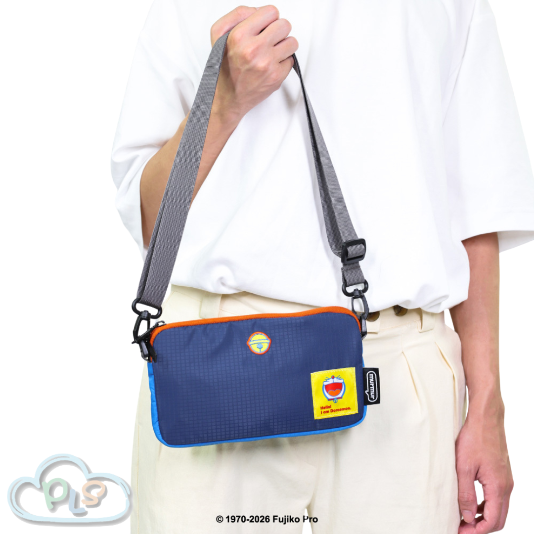 (Hello Daily) Passport Holder │ Passport Handbag Doraemon Murmur Blue And Gray PC002 #30171