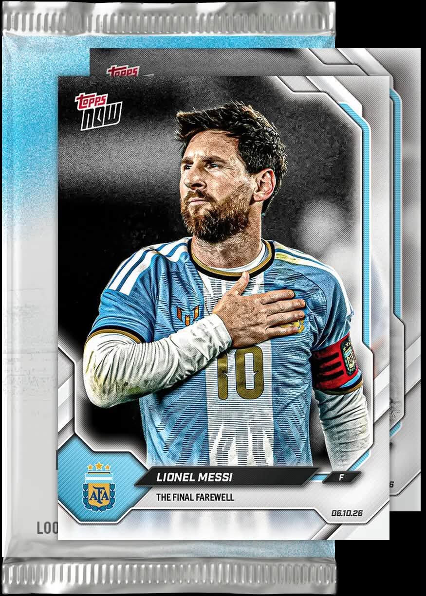 梅西退役卡包 二張入 Lionel Messi - 2026 Argentina Topps NOW® - Final Farewell Pack