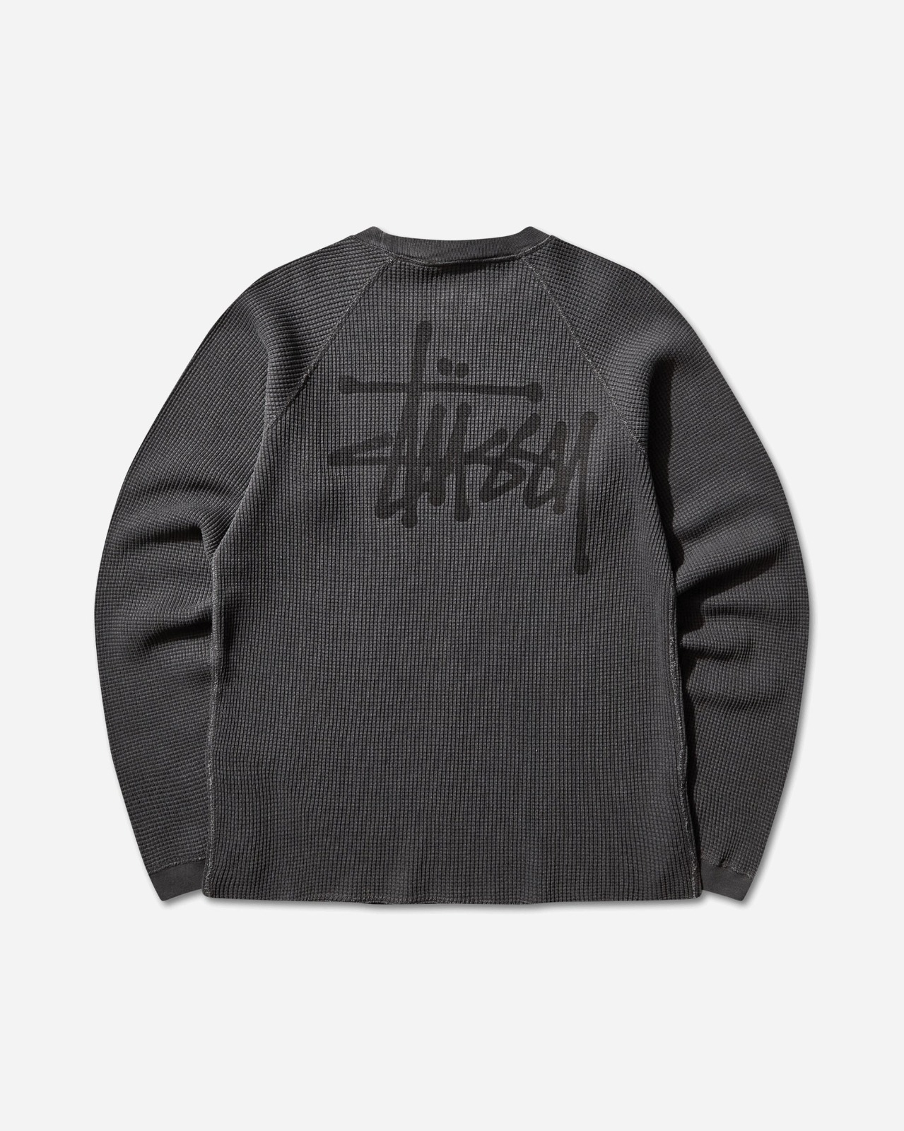 現貨|Stüssy Basic Stock Thermal Longsleeve T-Shirt Washed Black