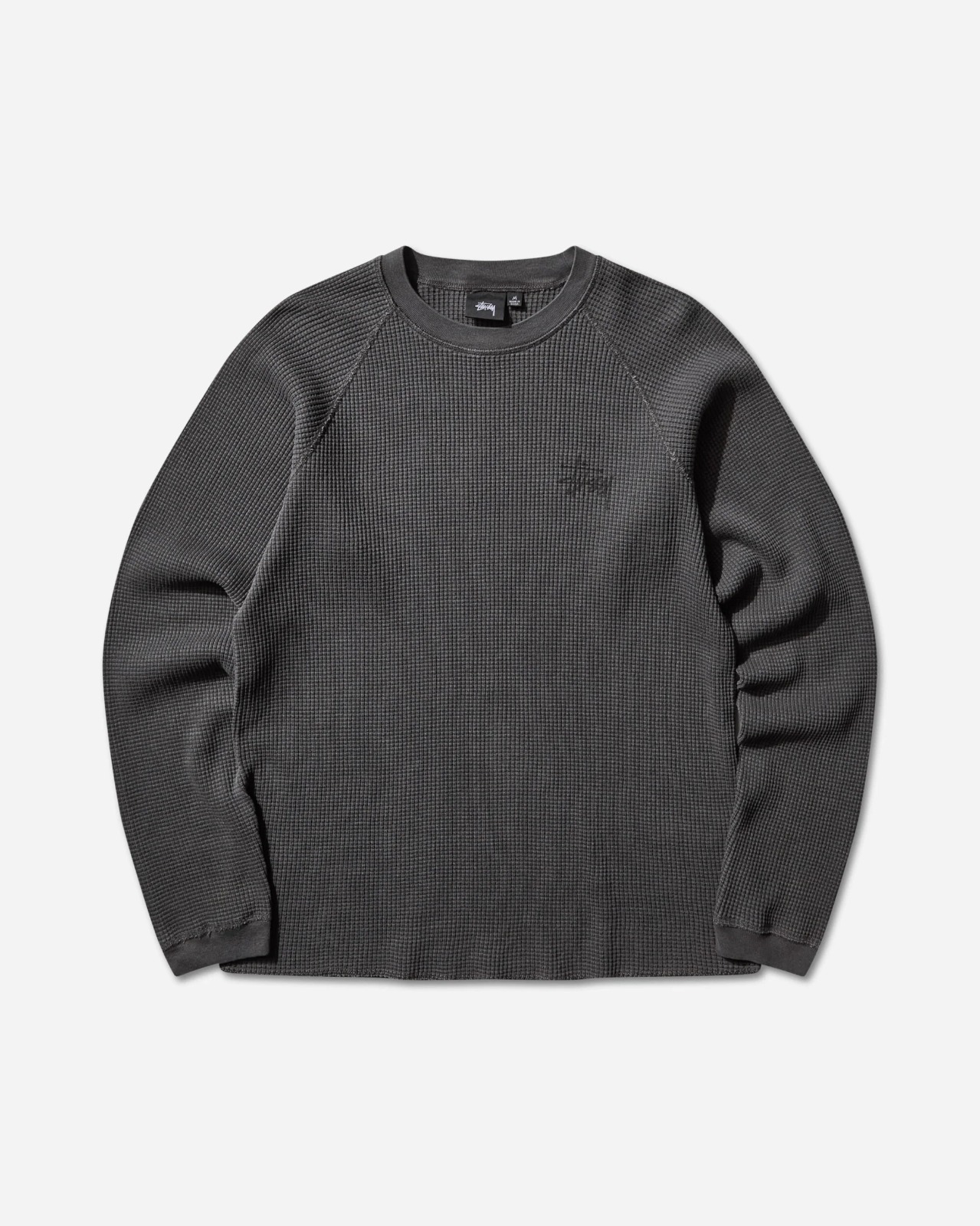 現貨|Stüssy Basic Stock Thermal Longsleeve T-Shirt Washed Black
