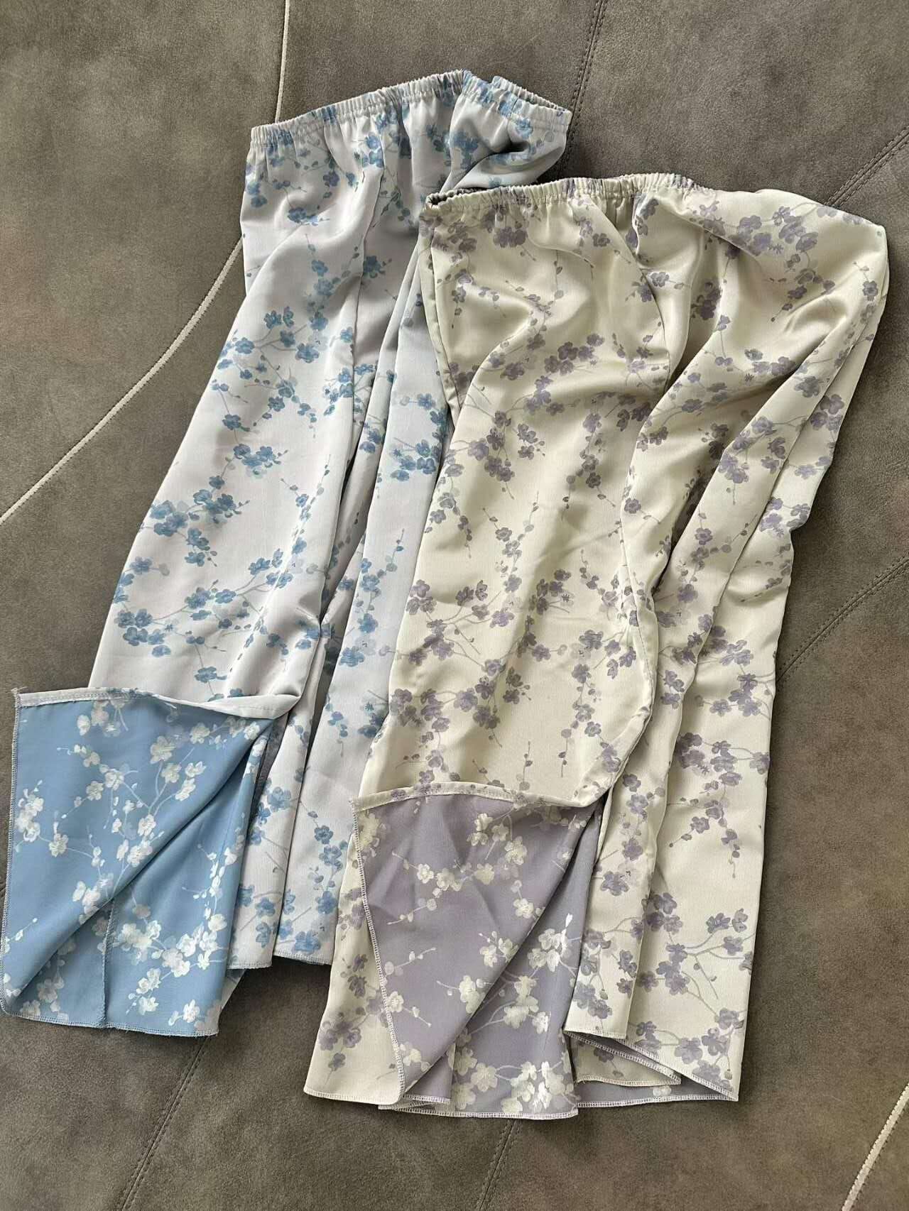 PN7204 中國風碎花優雅半裙
