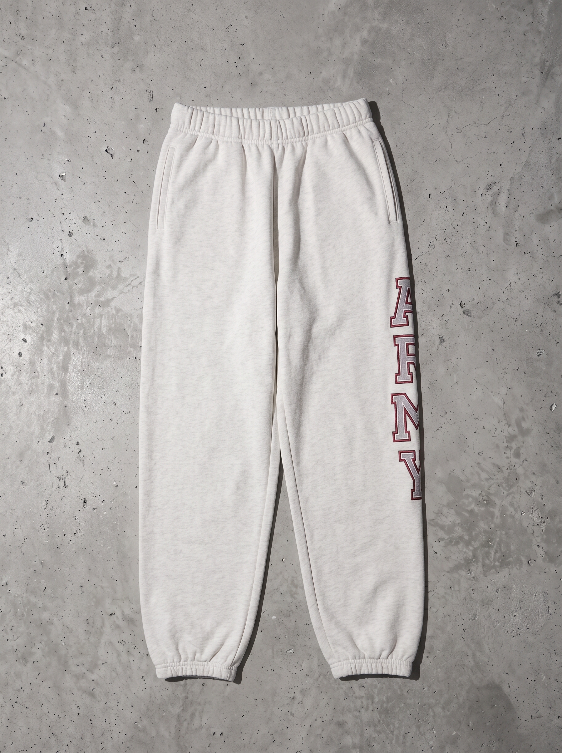 HOUSTON REFLECTOR PRINT SWEAT PANTS / white