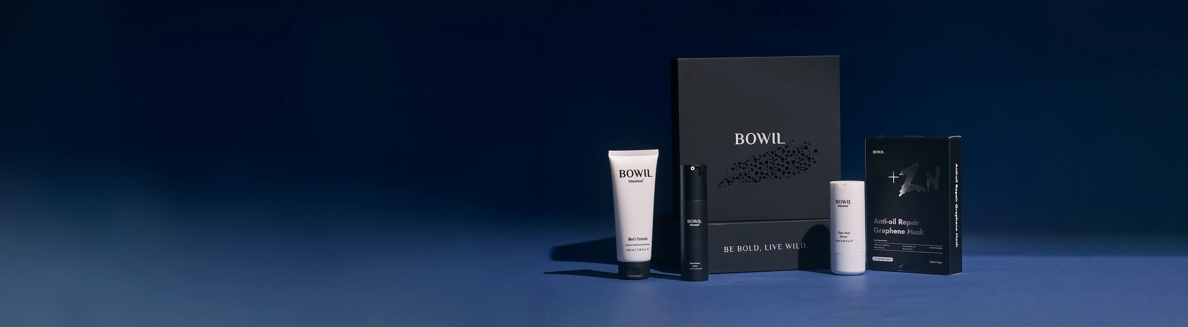 BOWIL 現行產品與禮盒合照