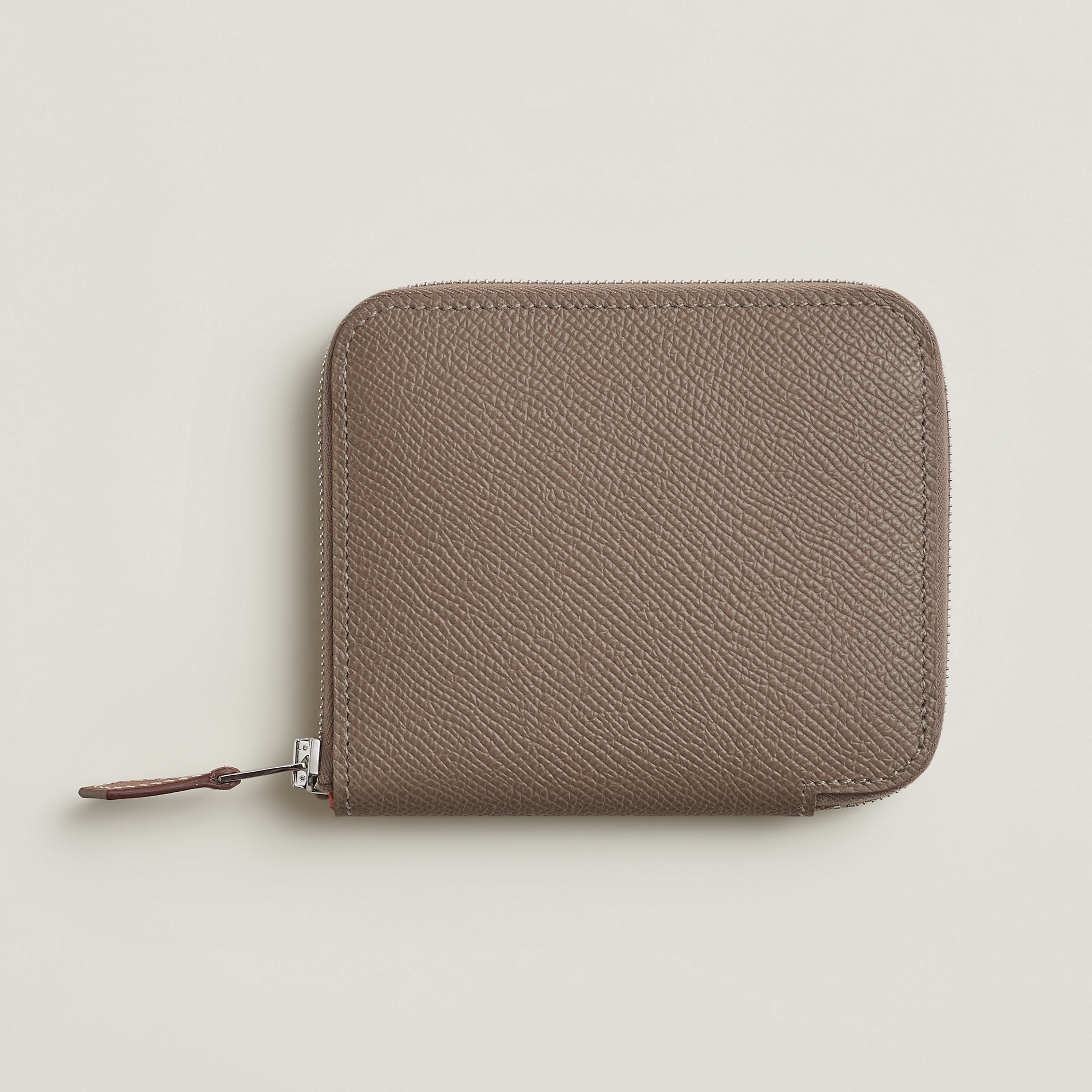 Silk'In compact wallet etoupe / bleu paradis / gris Perle