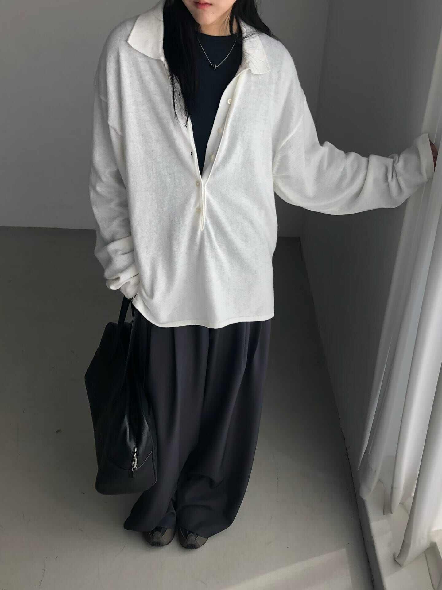 PN7252 寬鬆針織Polo衫