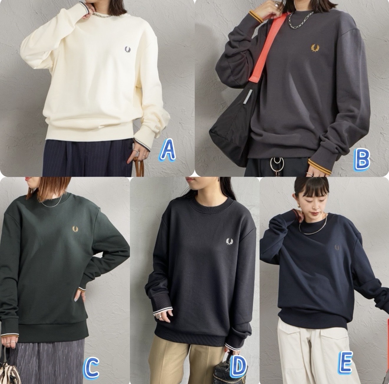 Fre*d Per*ry 刺繡小Logo 長袖衛衣-fd26a930-261031