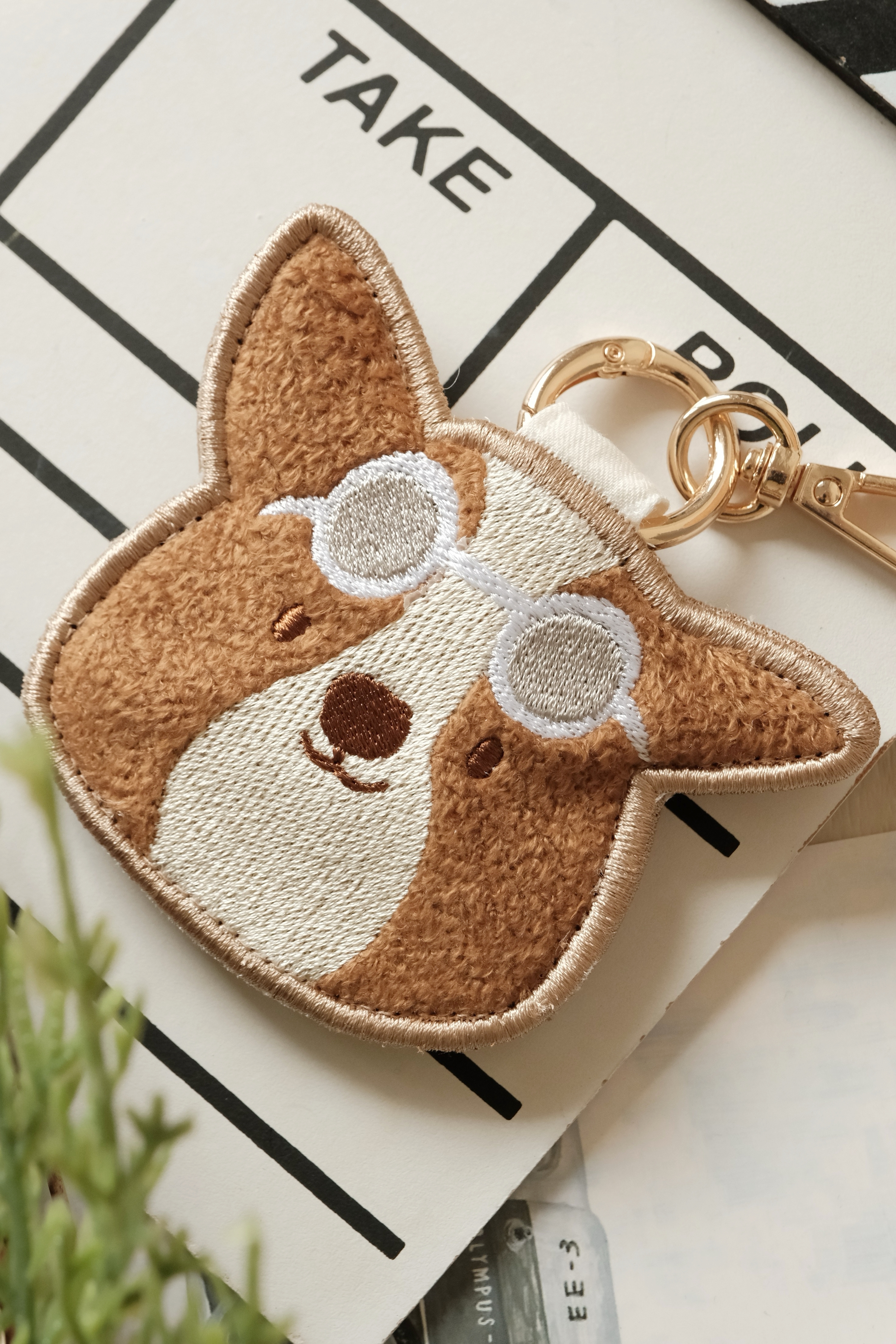 Hi Y.P store-刺繡鑰匙圈-獨家設計-柯基