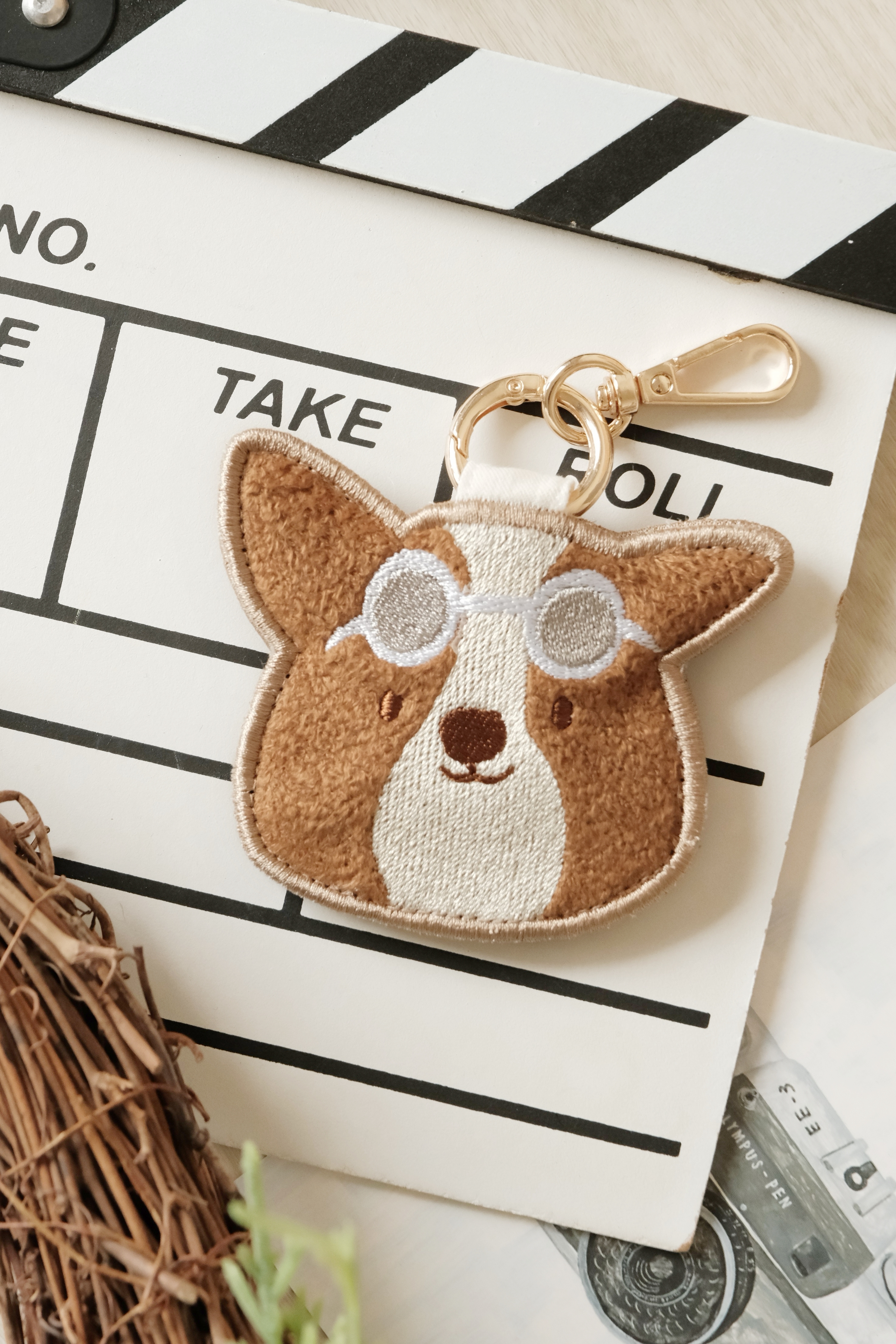 Hi Y.P store-刺繡鑰匙圈-獨家設計-柯基