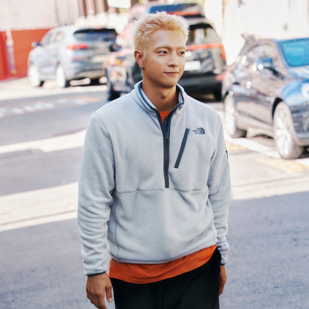 【代購】THE NORTH FACE COMEL FLEECE ANORAK 韓版戶外刷毛套頭上衣 男女同款